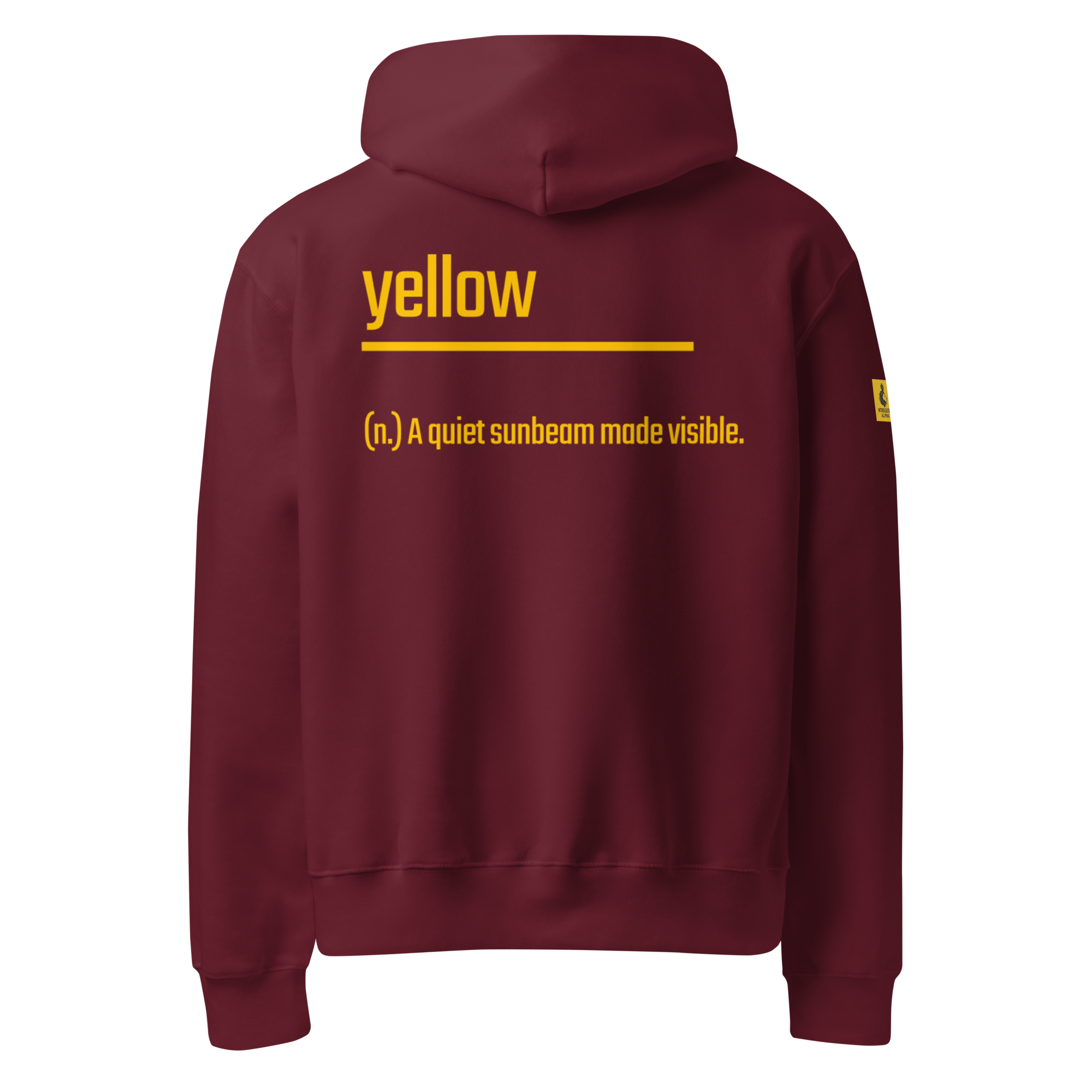 Xantho Philos™ Oversized Hoodie in Maroon for men, premium oversized hoodie with heavyweight comfort