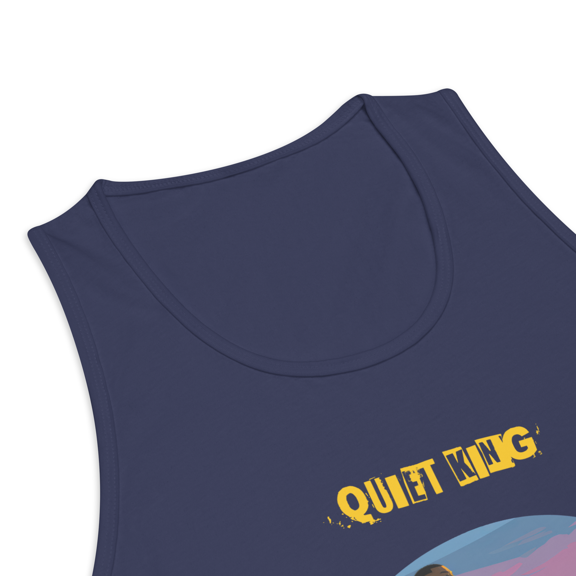 IntrovertedAlpha™ Tank Top in Harbor Blue for men, lightweight premium tank top with a clean casual tone