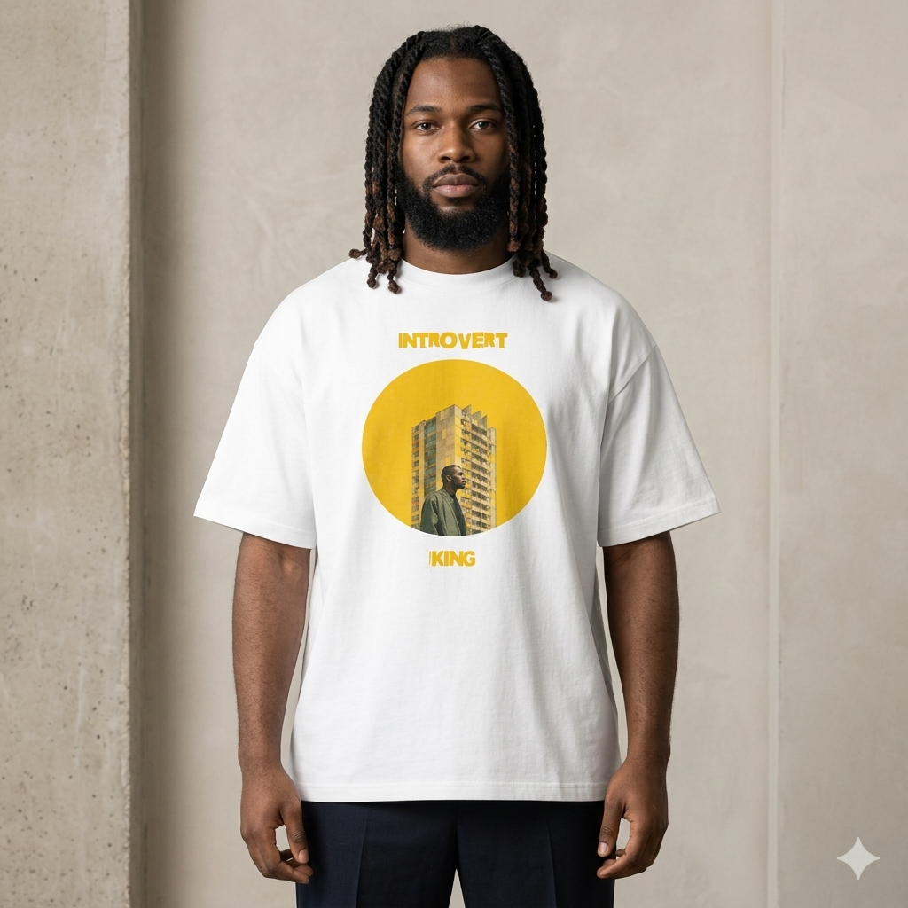 Xantho Philos™ Box Tee in White for men, crisp structured box tee with a clean premium finish