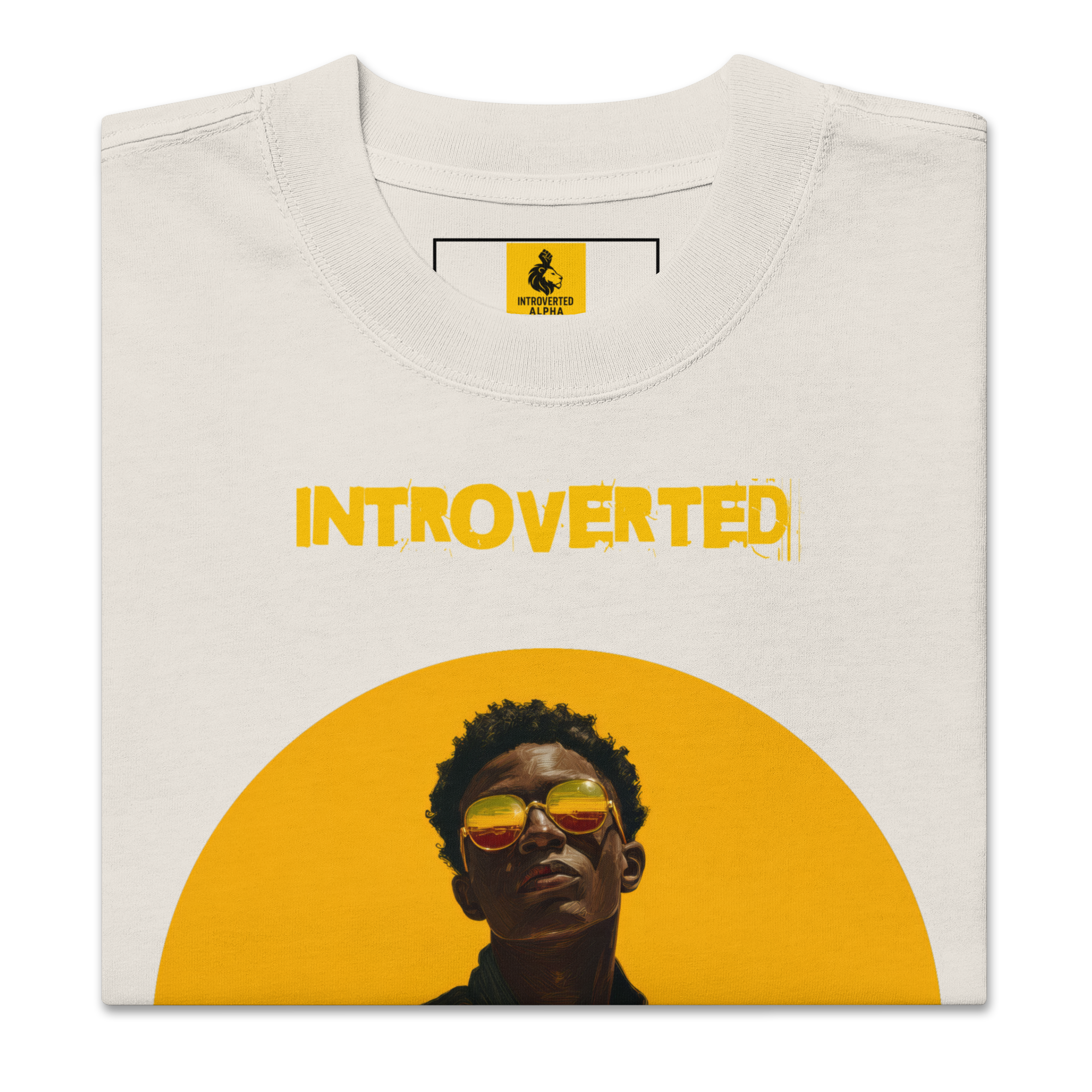 Xantho Philos™ Oversized Faded T-Shirt in Faded Bone for men, soft neutral oversized T-shirt with a minimalist streetwear feel