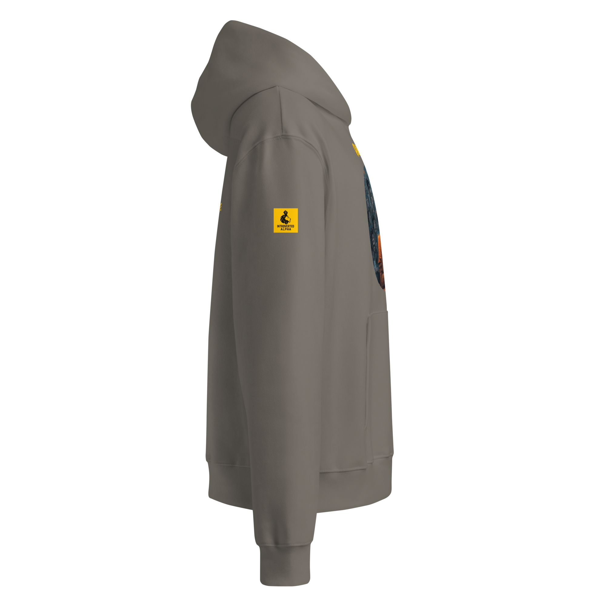 Xantho Philos™ Oversized Hoodie in Asphalt for men, clean minimalist hoodie with premium heavyweight comfort