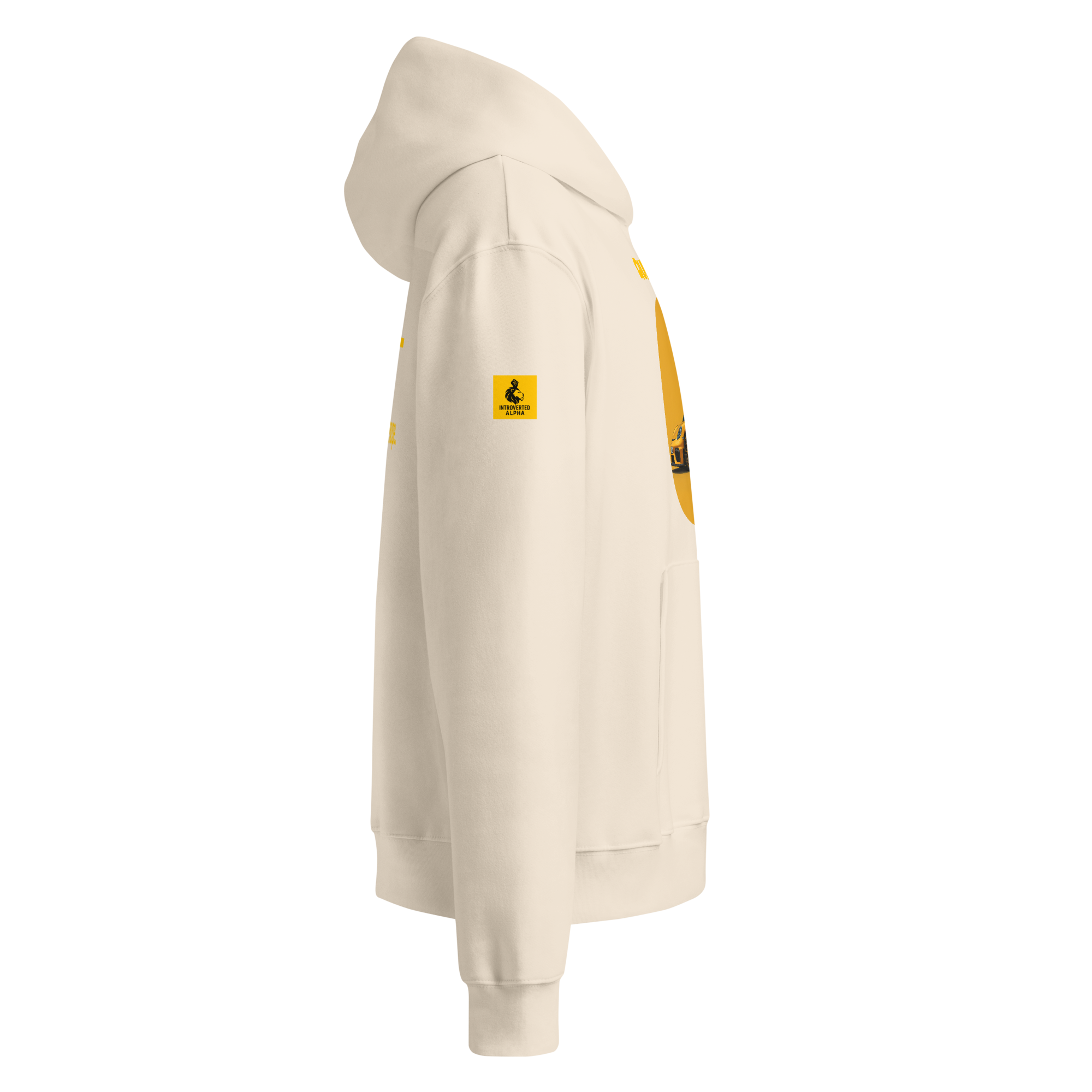 Xantho Philos™ Oversized Hoodie in Dust for men, soft neutral heavyweight hoodie with a relaxed fit