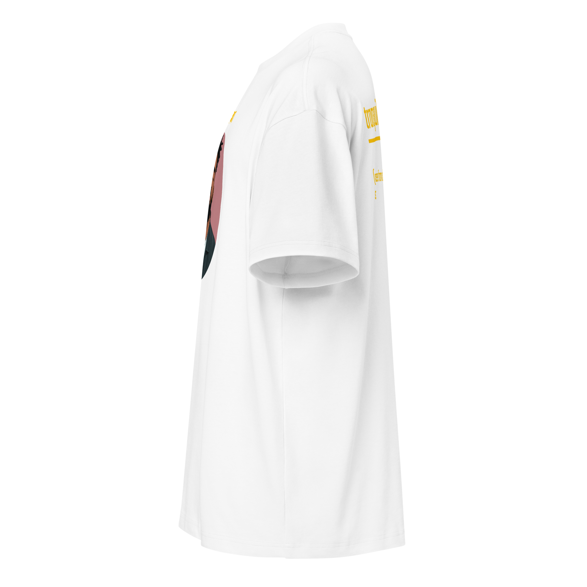 IntrovertedAlpha™ Box Tee in White for men, crisp structured box tee with a clean premium finish
