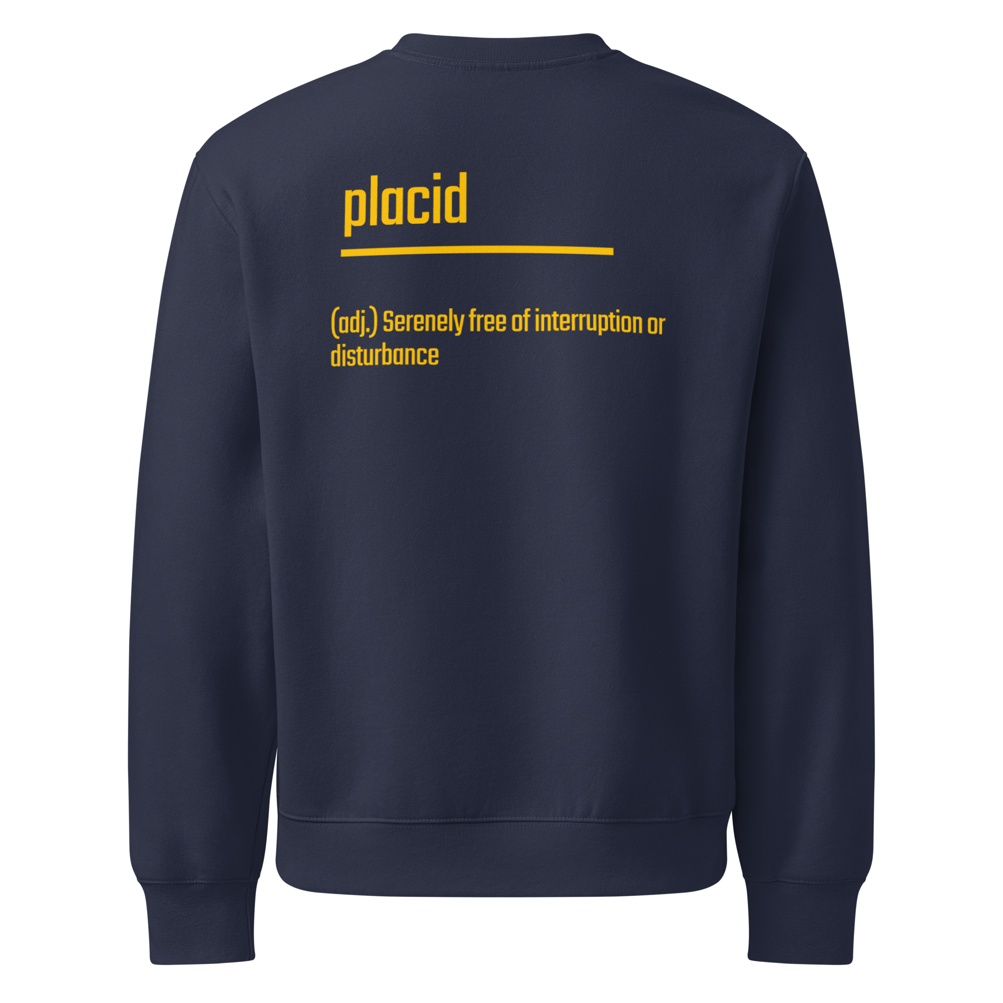IntrovertedAlpha™ Oversized Sweatshirt in Navy for men, minimalist premium sweatshirt with everyday streetwear style