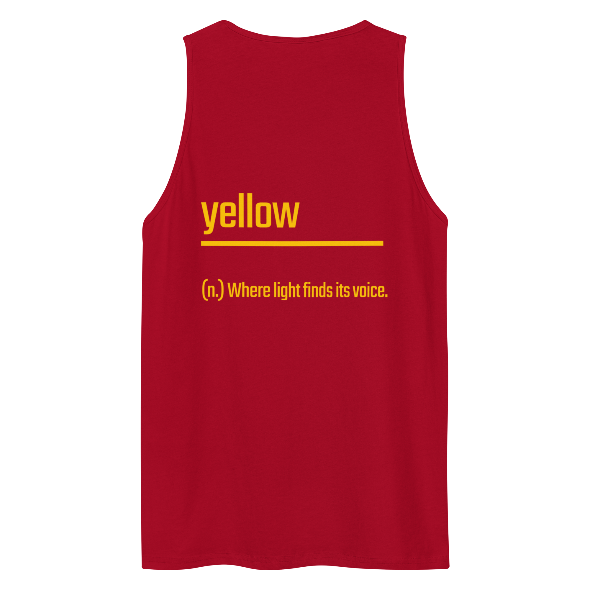 Xantho Philos™ Tank Top in Red for men, bold premium tank top with lightweight streetwear style