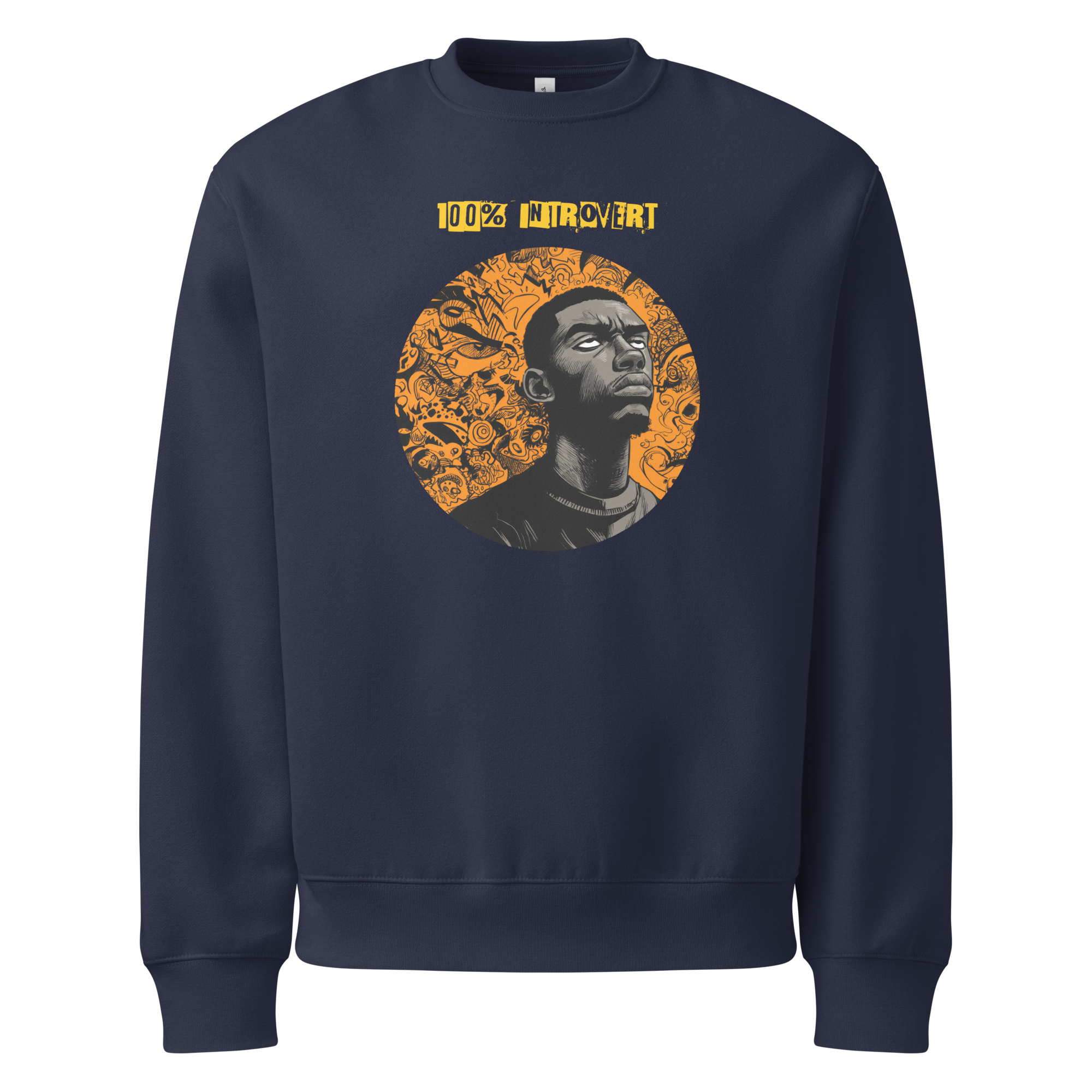 Xantho Philos™ Oversized Sweatshirt in Navy for men, minimalist premium sweatshirt with everyday streetwear style