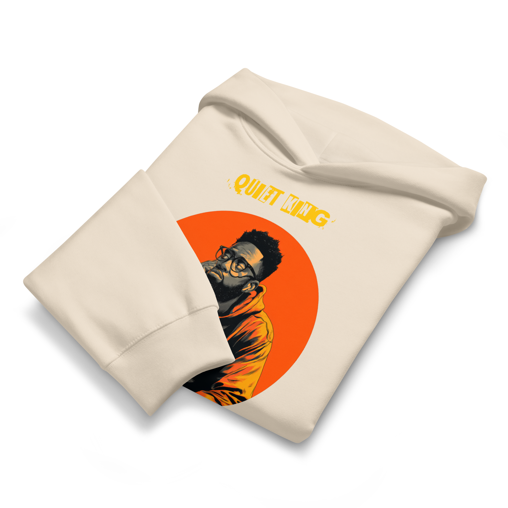 Xantho Philos™ Oversized Hoodie in Dust for men, soft neutral heavyweight hoodie with a relaxed fit