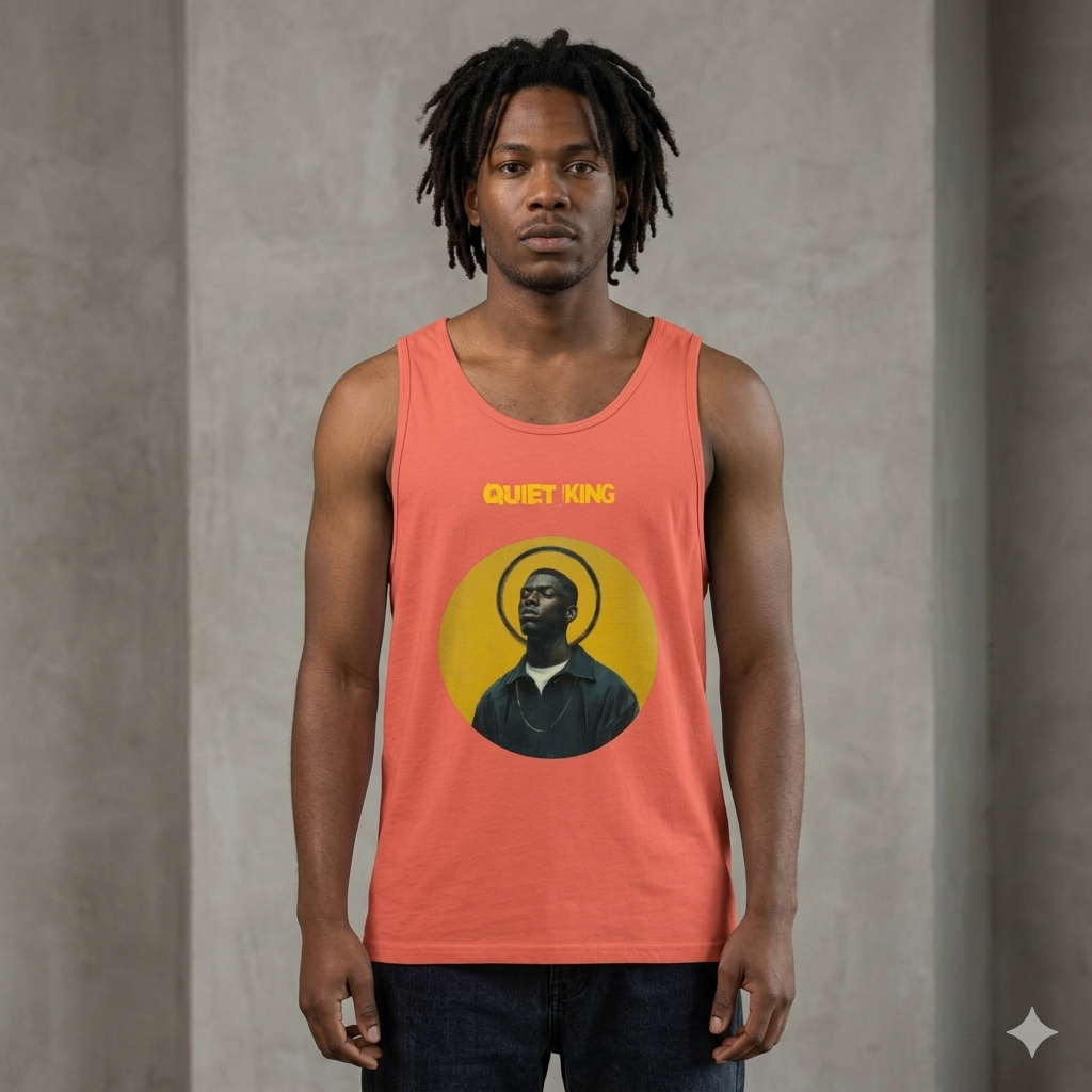 Xantho Philos™ Tank Top in Coral for men, lightweight summer tank top with a vibrant casual tone