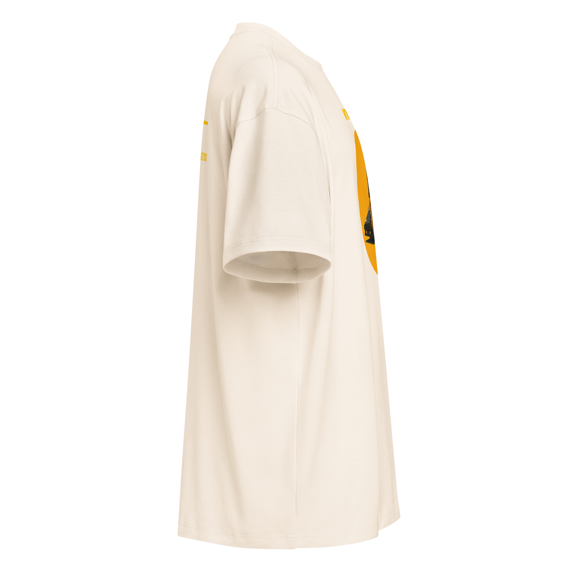 Xantho Philos™ Box Tee in Vintage White for men, soft-toned box tee with a minimalist oversized fit