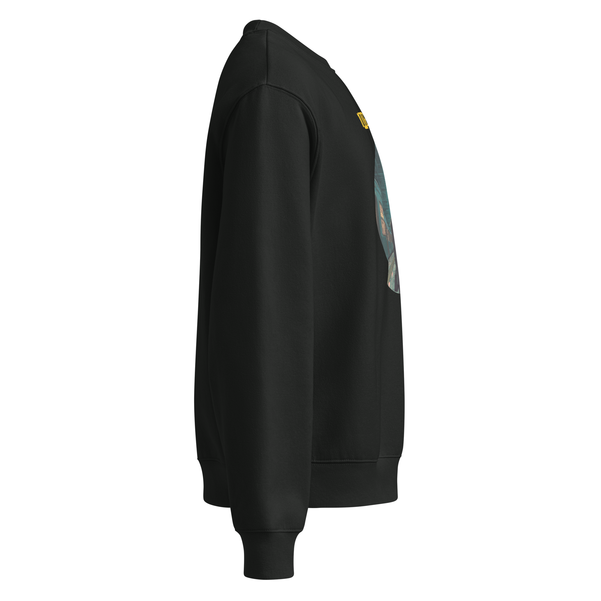 Xantho Philos™ Oversized Sweatshirt in Vintage Black for men, washed heavyweight sweatshirt with a relaxed oversized fit