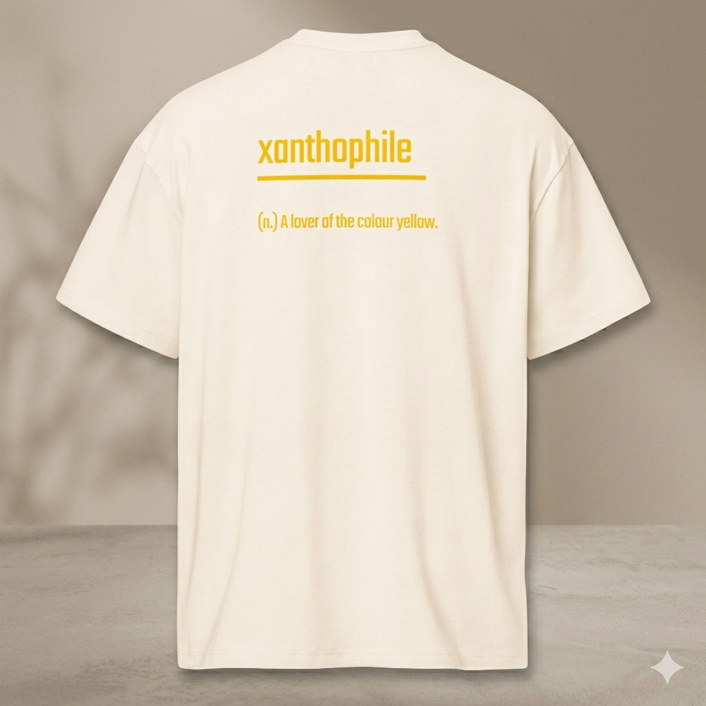 Xantho Philos™ Box Tee in Vintage White for men, soft-toned box tee with a minimalist oversized fit