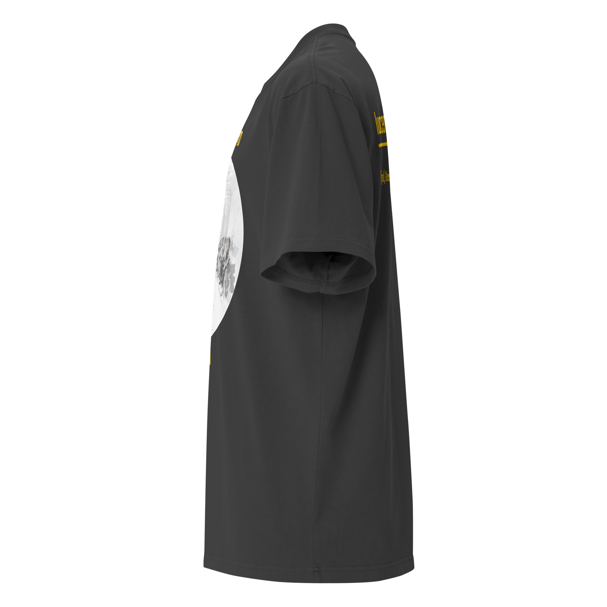 Xantho Philos™ Oversized Faded T-Shirt in Faded Black for men, vintage-wash streetwear with a relaxed oversized fit