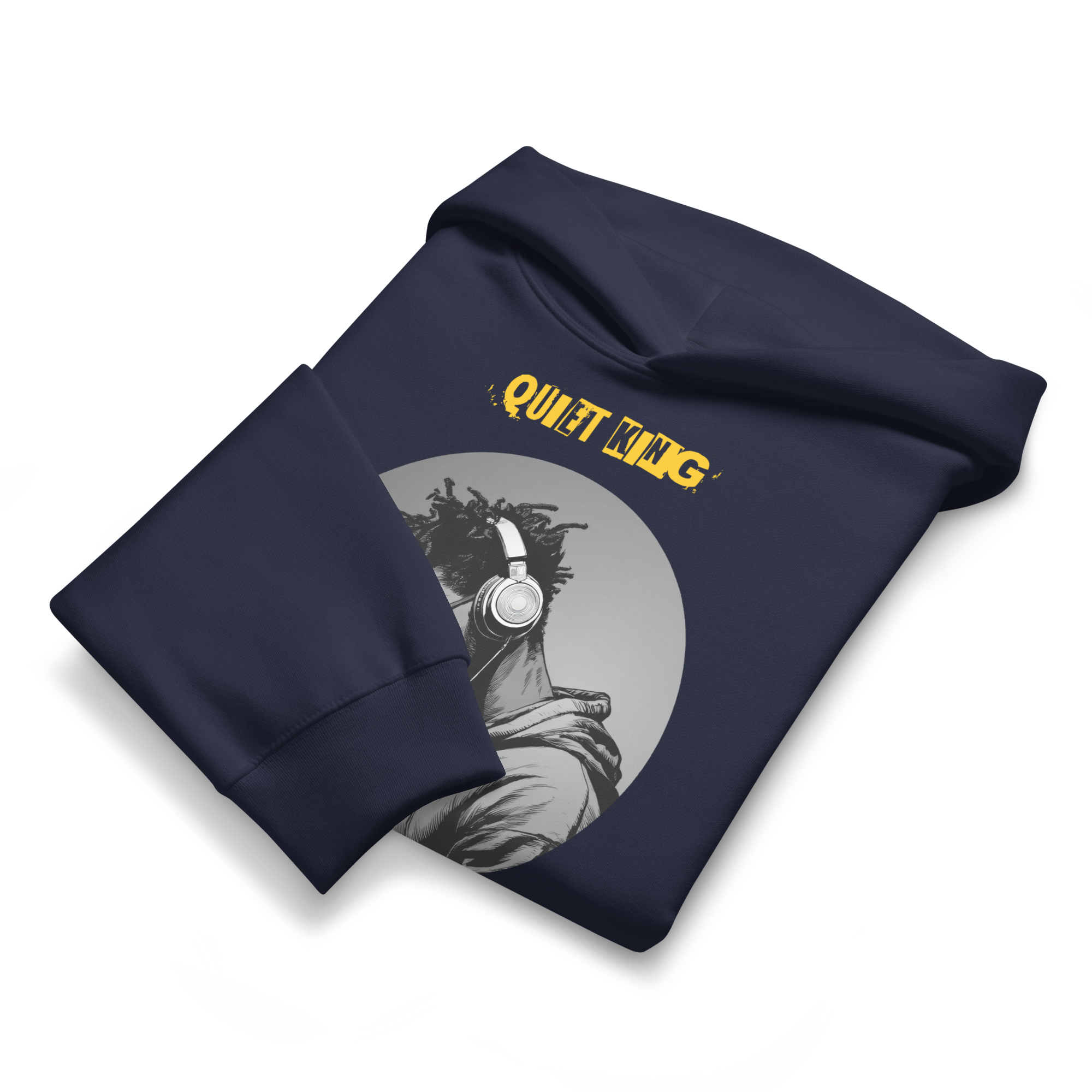 Xantho Philos™ Oversized Hoodie in Navy for men, minimalist heavyweight hoodie with a relaxed streetwear fit