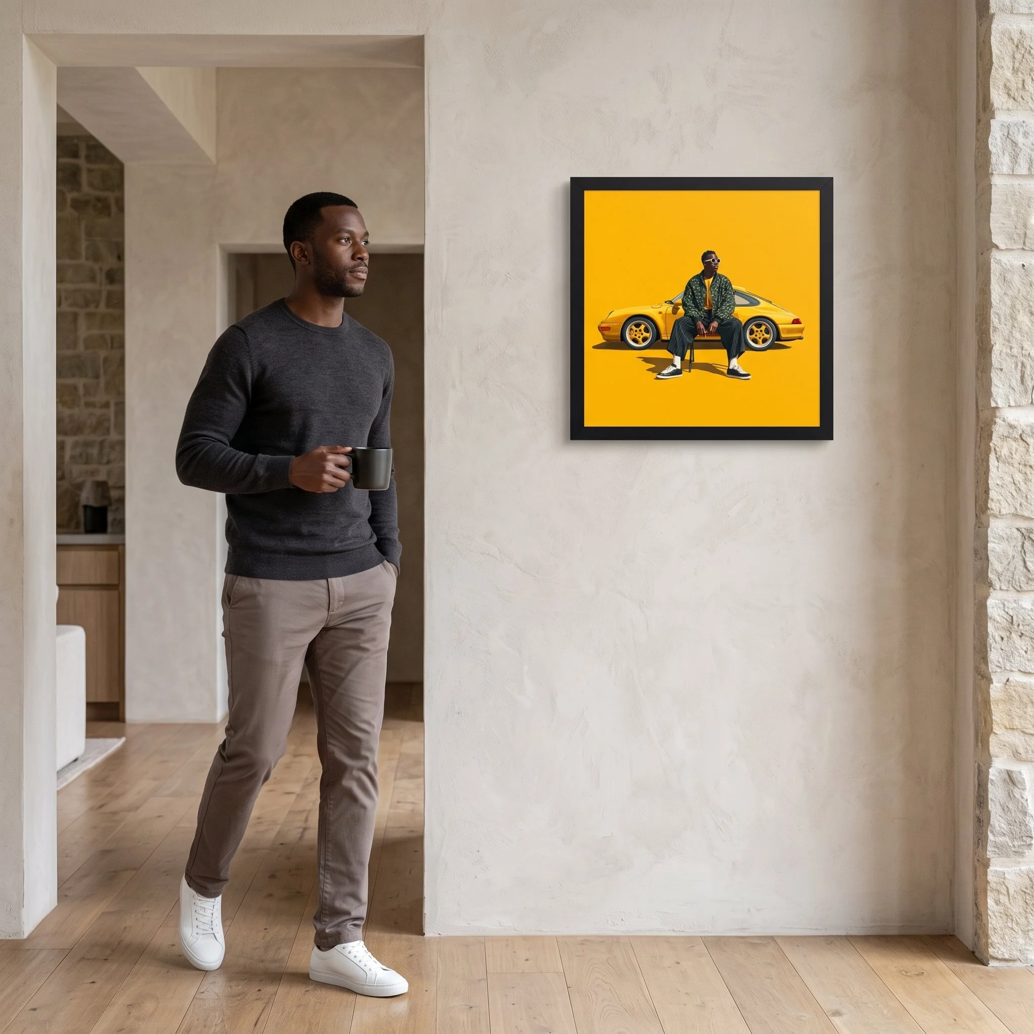 Quiet Confidence — Enhanced Matte Framed Wall Art