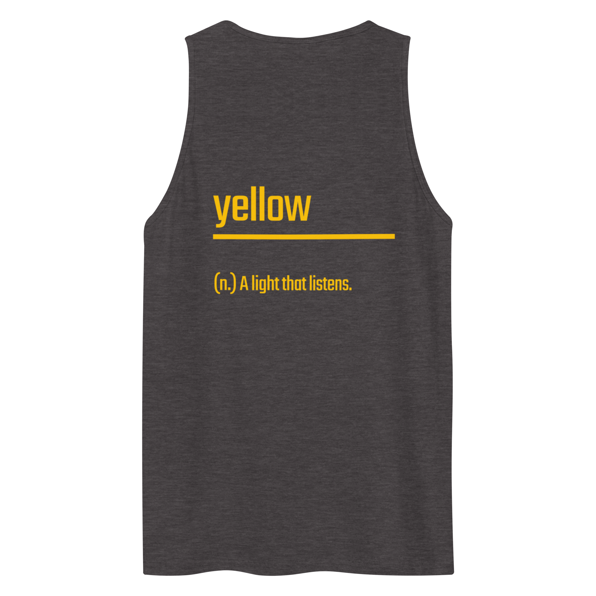 Xantho Philos™ Tank Top in Charcoal Heather for men, soft-blend tank top with a clean everyday fit