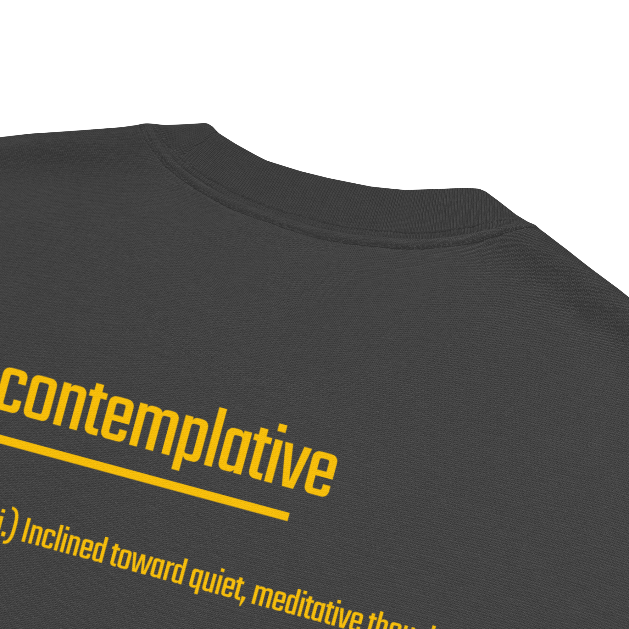 IntrovertedAlpha™ Oversized Faded T-Shirt in Faded Black for men, vintage-wash streetwear with a relaxed oversized fit