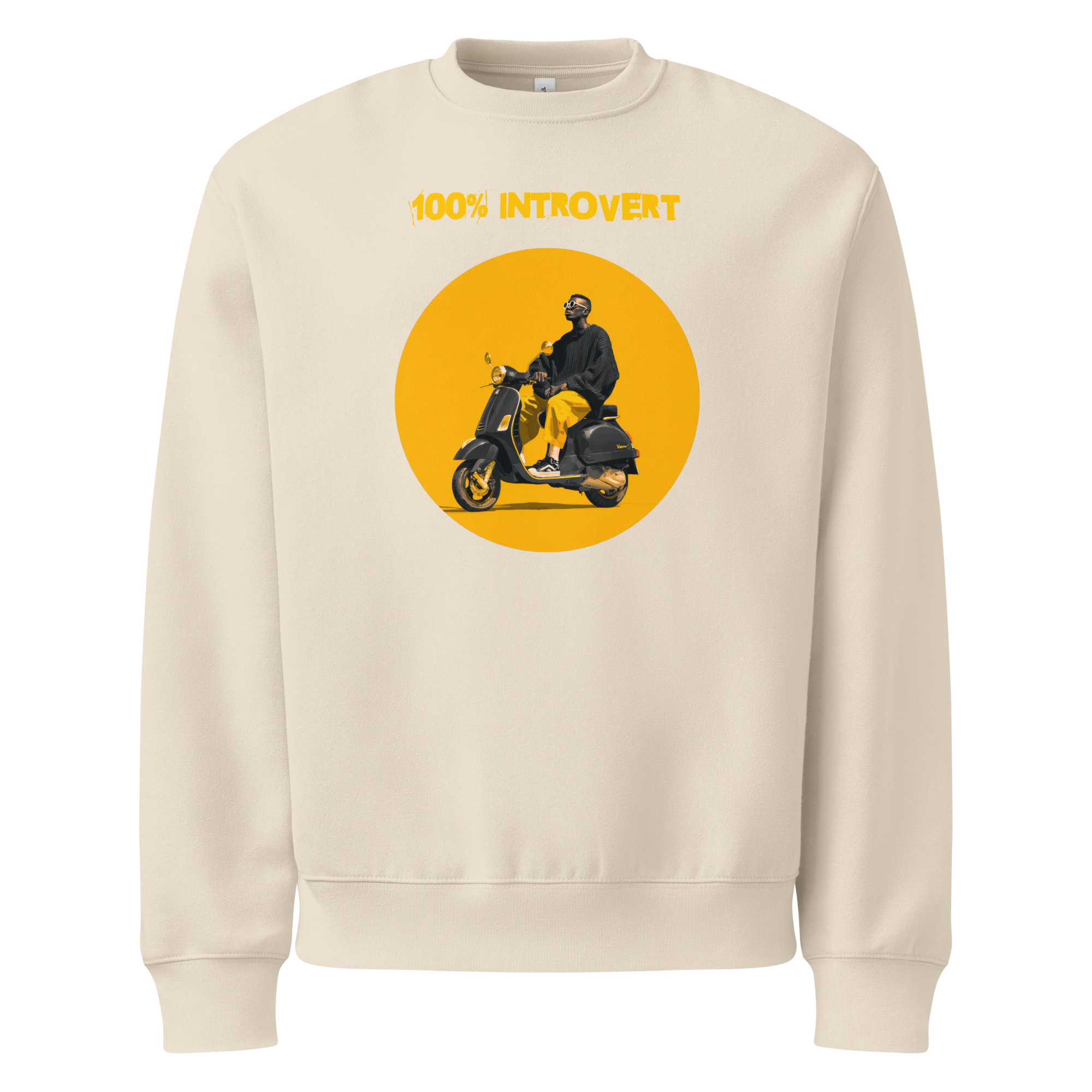 Xantho Philos™ Oversized Sweatshirt in Dust for men, soft neutral sweatshirt with a relaxed oversized fit