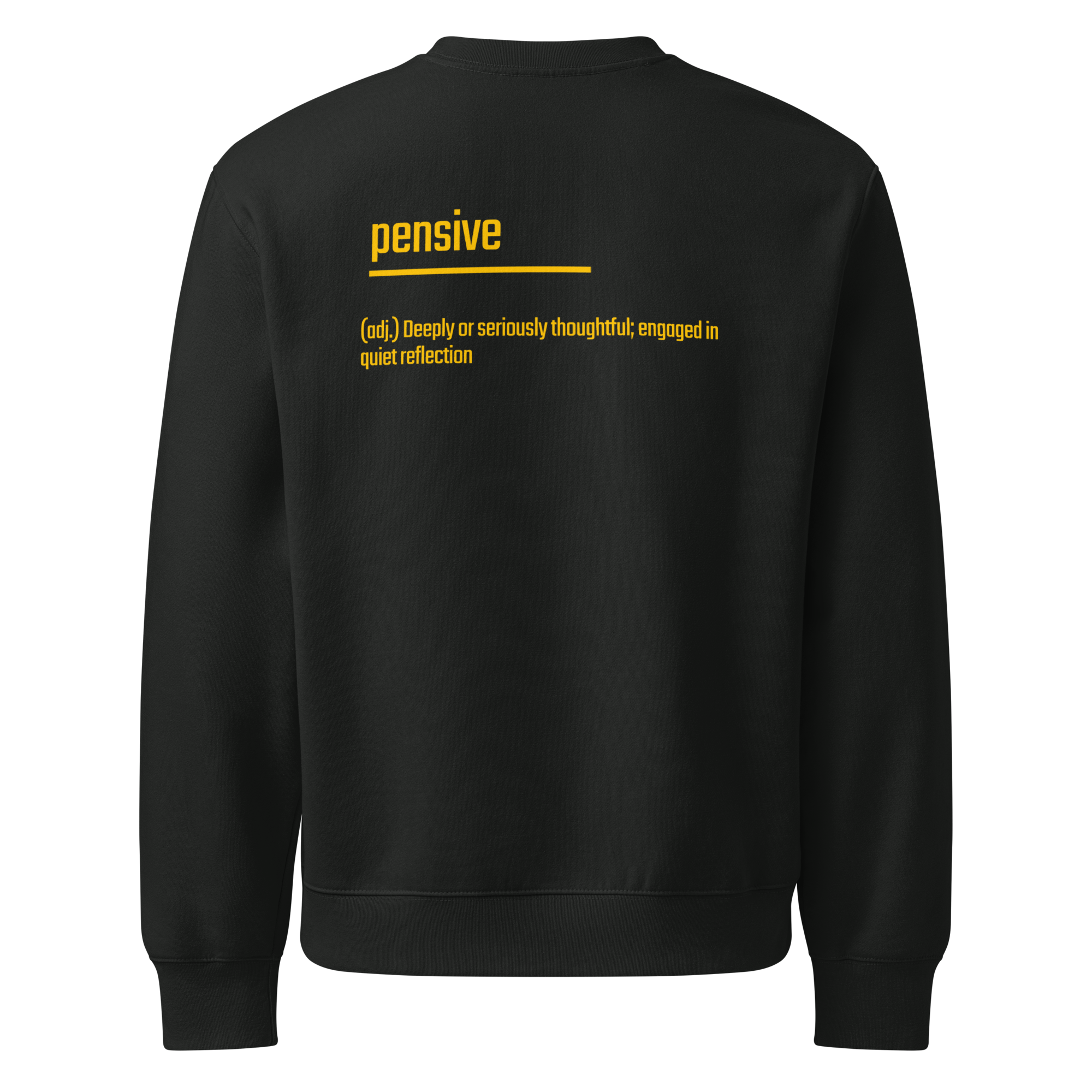 Xantho Philos™ Oversized Sweatshirt in Vintage Black for men, washed heavyweight sweatshirt with a relaxed oversized fit