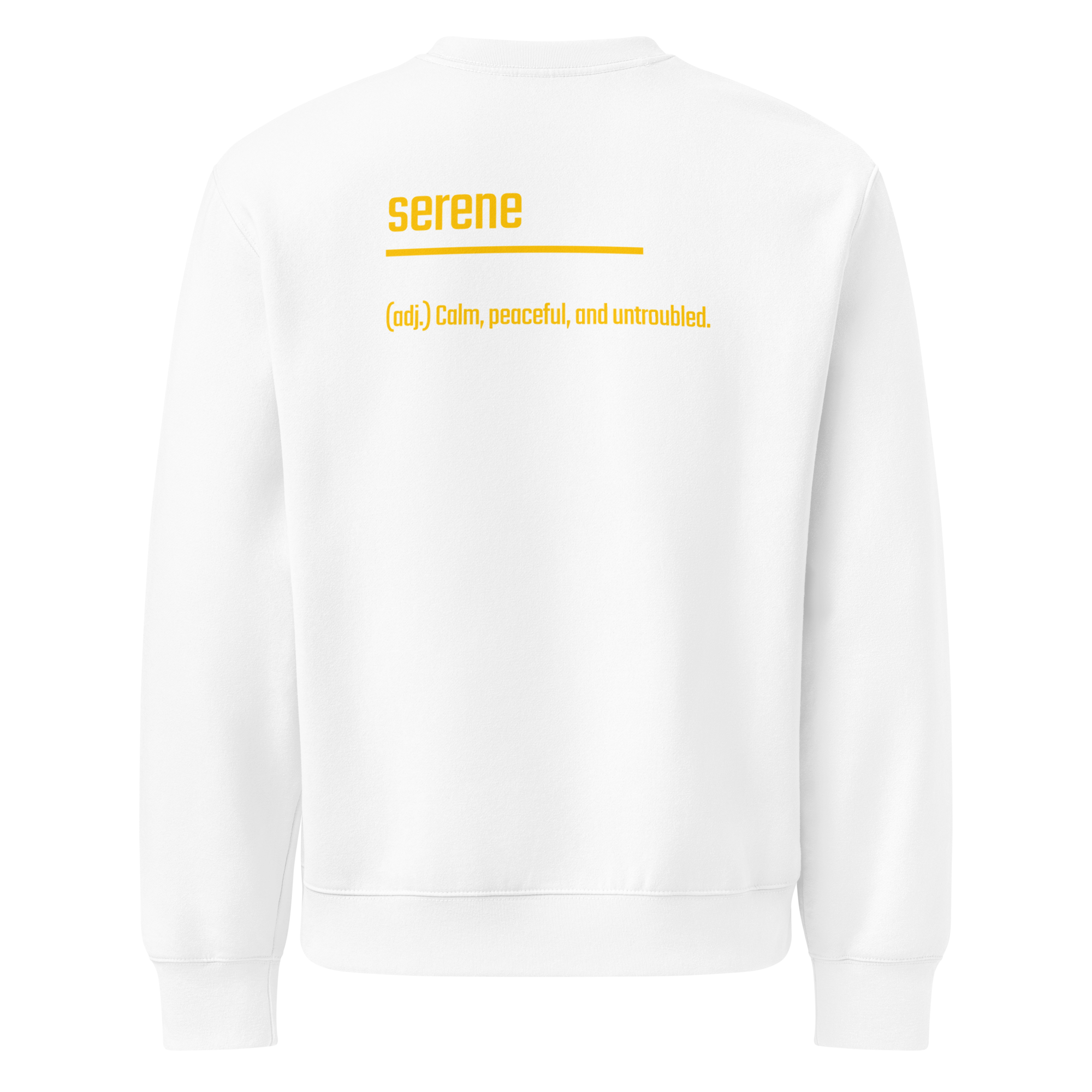IntrovertedAlpha™ Oversized Sweatshirt in White for men, clean minimalist sweatshirt with a premium heavyweight finish