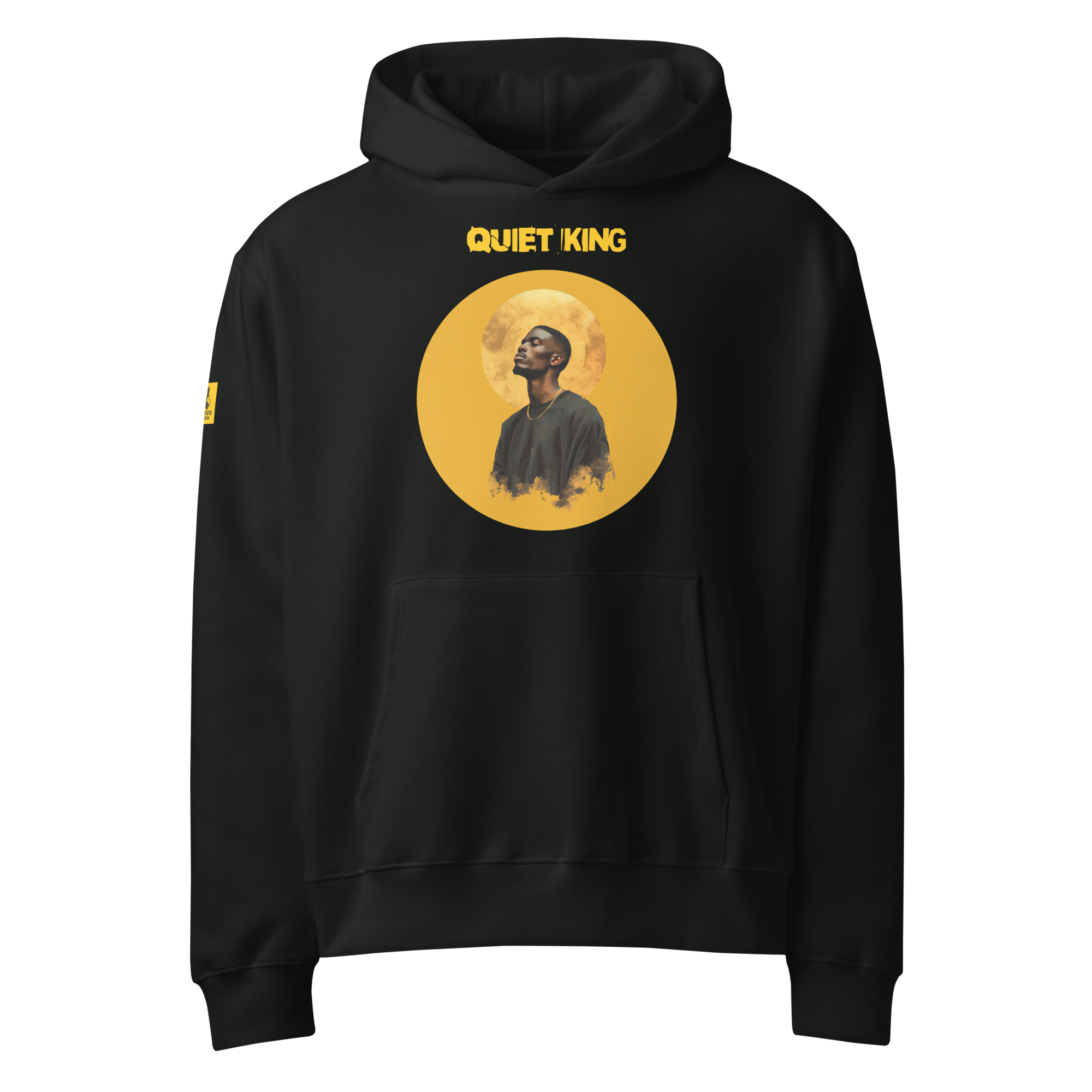Xantho Philos™ Oversized Hoodie in Vintage Black for men, premium heavyweight streetwear with a relaxed oversized fit