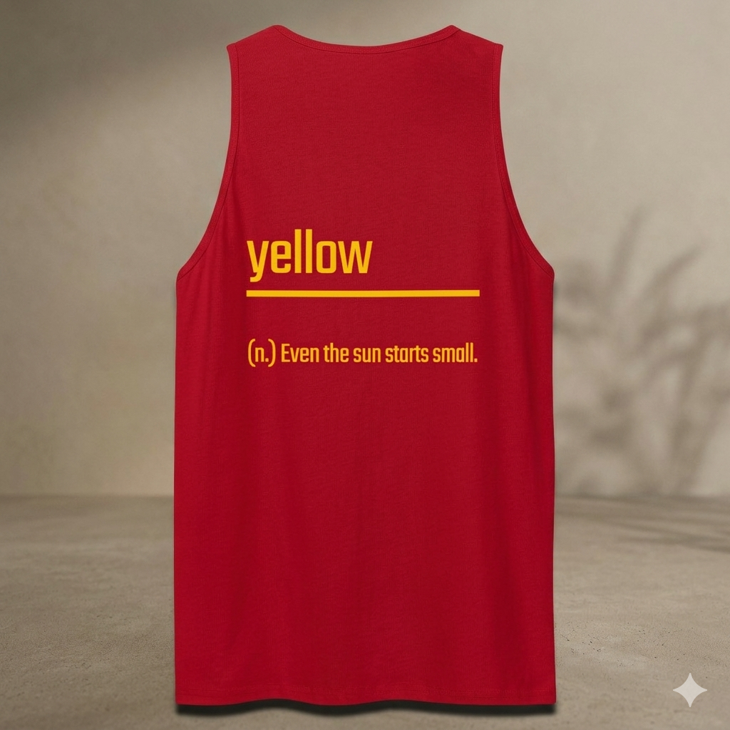 Xantho Philos™ Tank Top in Red for men, bold premium tank top with lightweight streetwear style