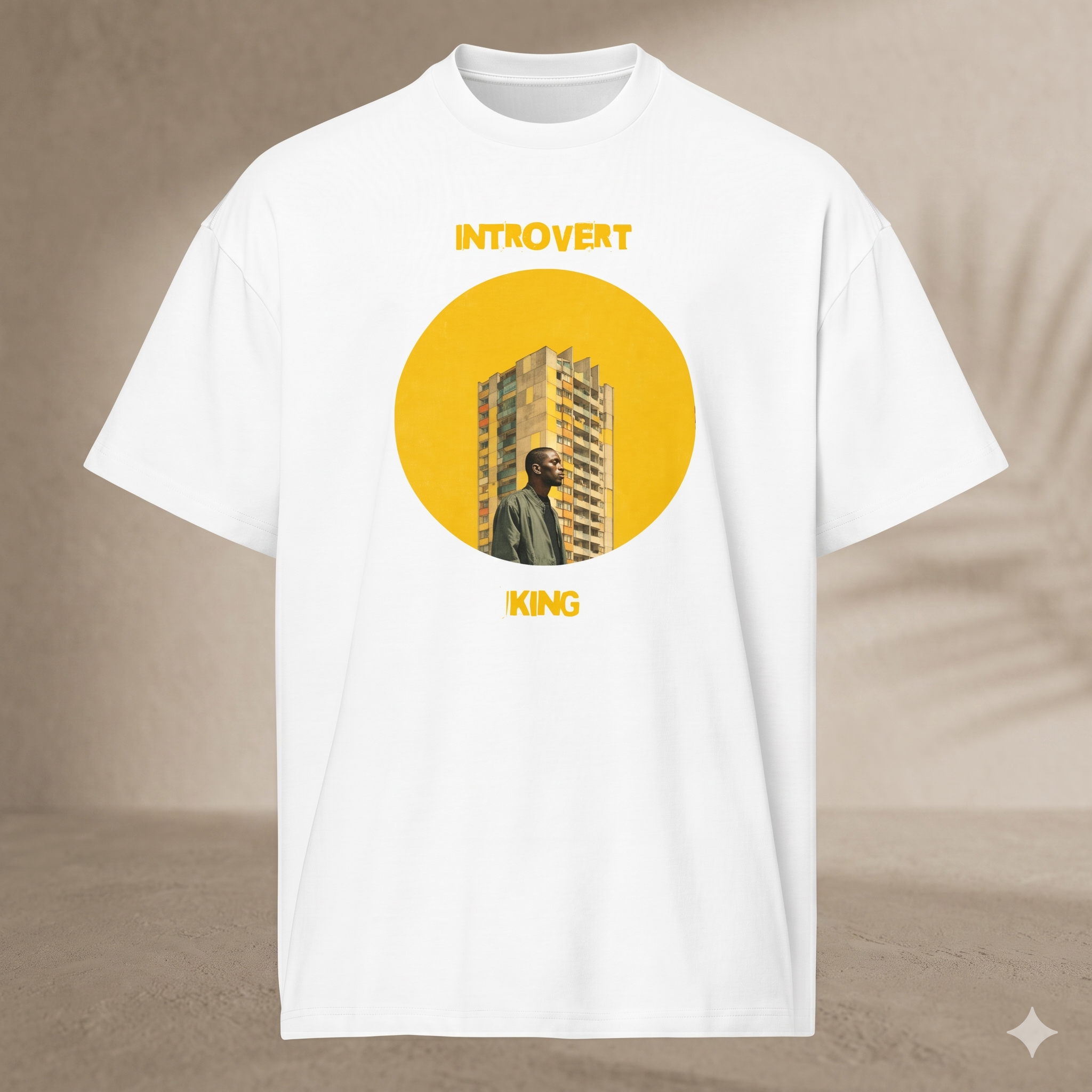 Xantho Philos™ Box Tee in White for men, crisp structured box tee with a clean premium finish