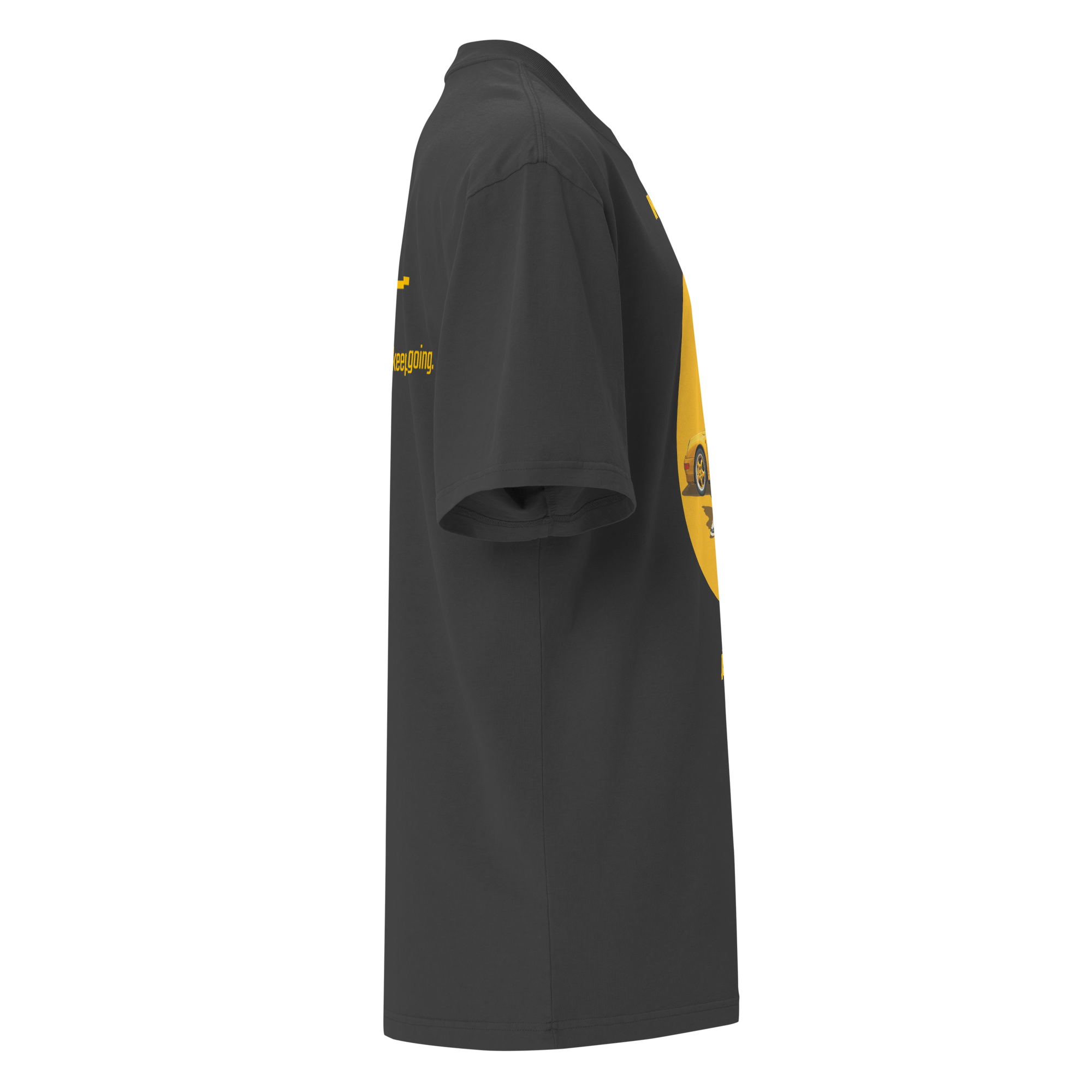 Xantho Philos™ Oversized Faded T-Shirt in Faded Black for men, vintage-wash streetwear with a relaxed oversized fit