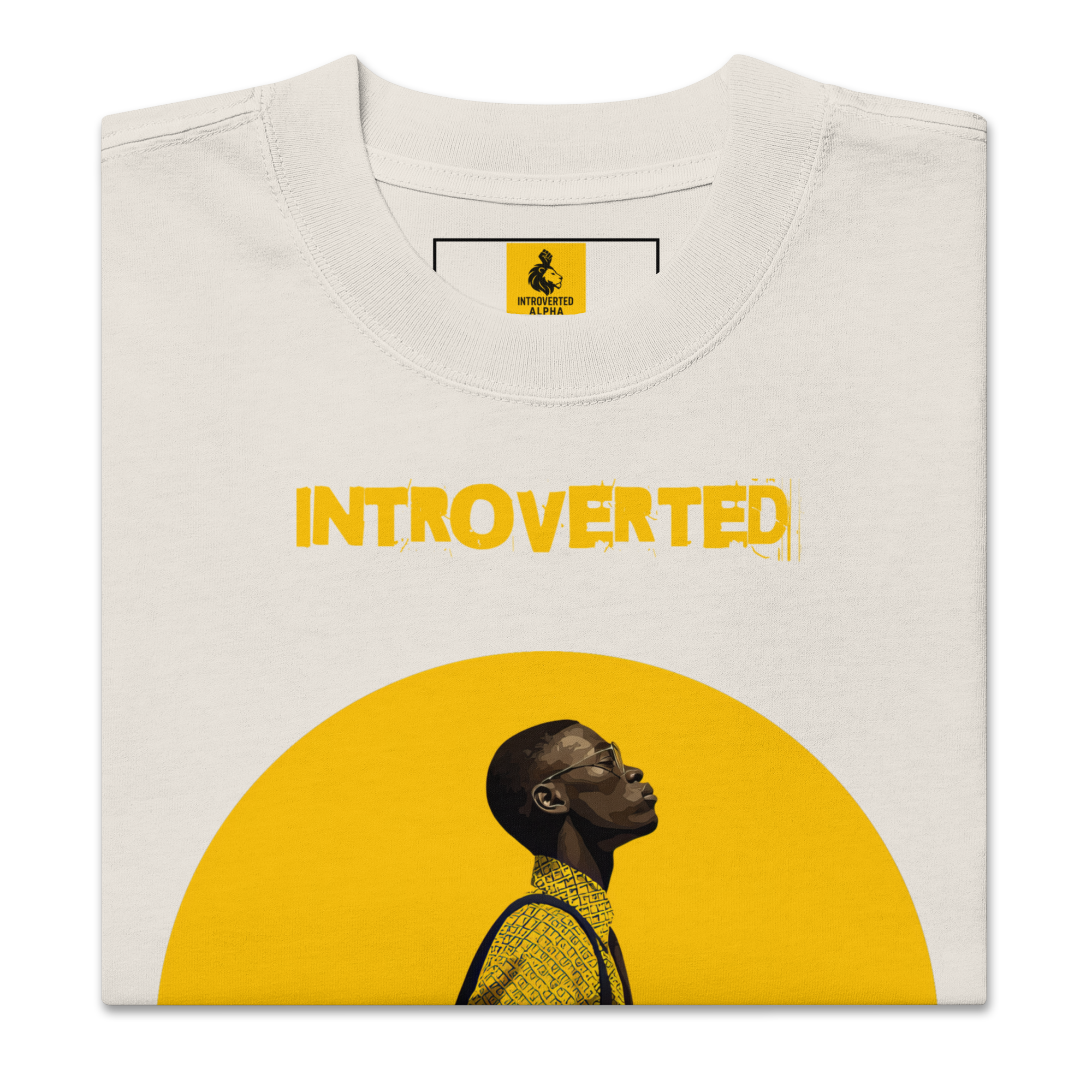 Xantho Philos™ Oversized Faded T-Shirt in Faded Bone for men, soft neutral oversized T-shirt with a minimalist streetwear feel