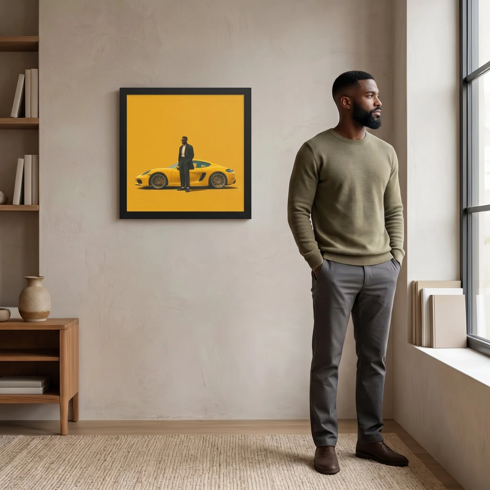 Quiet Arrival — Enhanced Matte Framed Wall Art