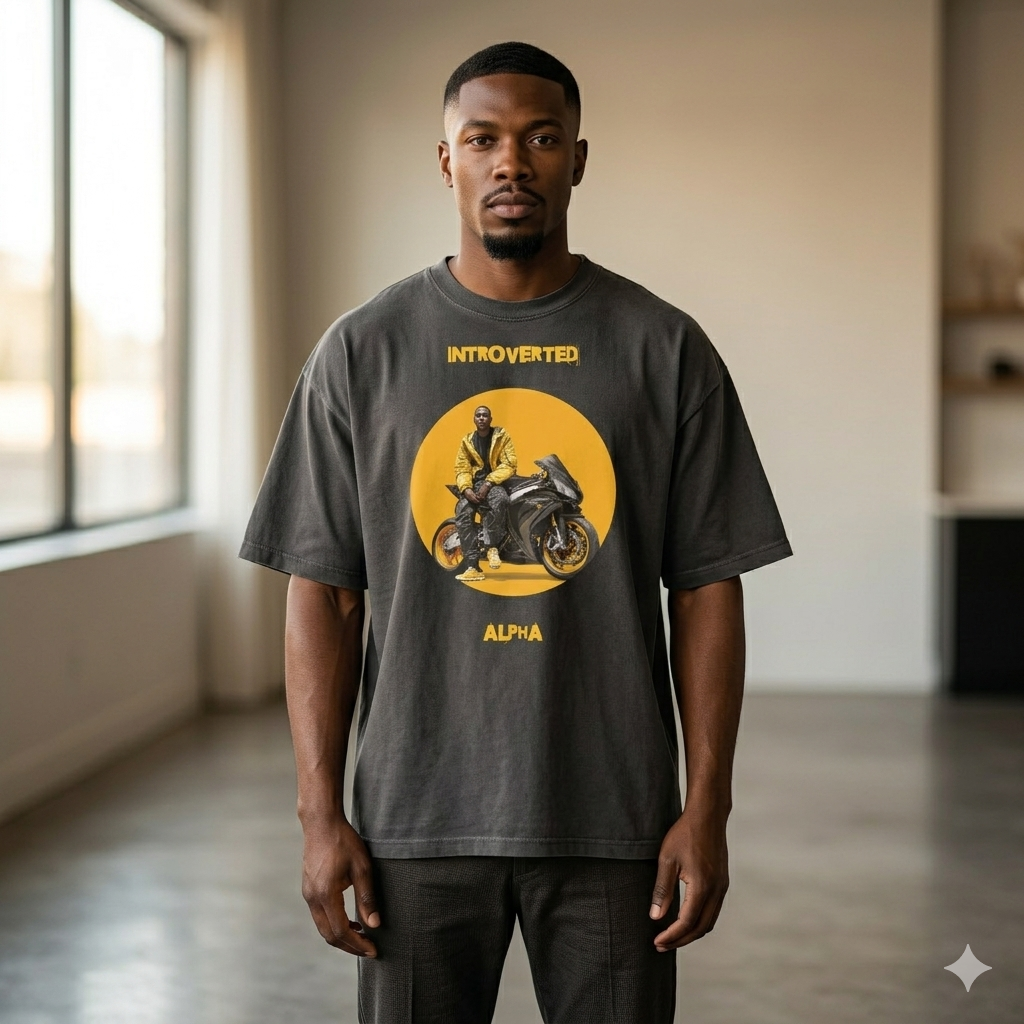 Xantho Philos™ Oversized Faded T-Shirt in Faded Black for men, vintage-wash streetwear with a relaxed oversized fit