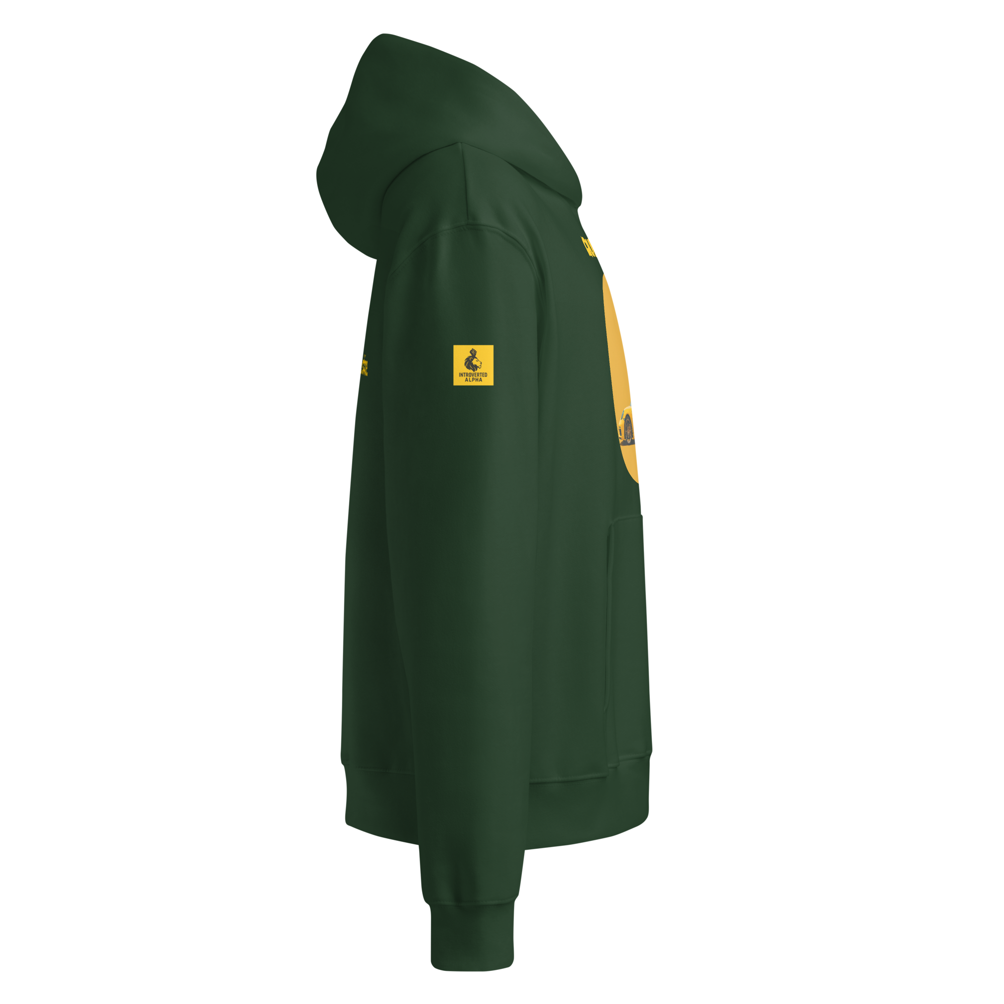 Xantho Philos™ Oversized Hoodie in Forest for men, elevated everyday streetwear with a relaxed oversized fit