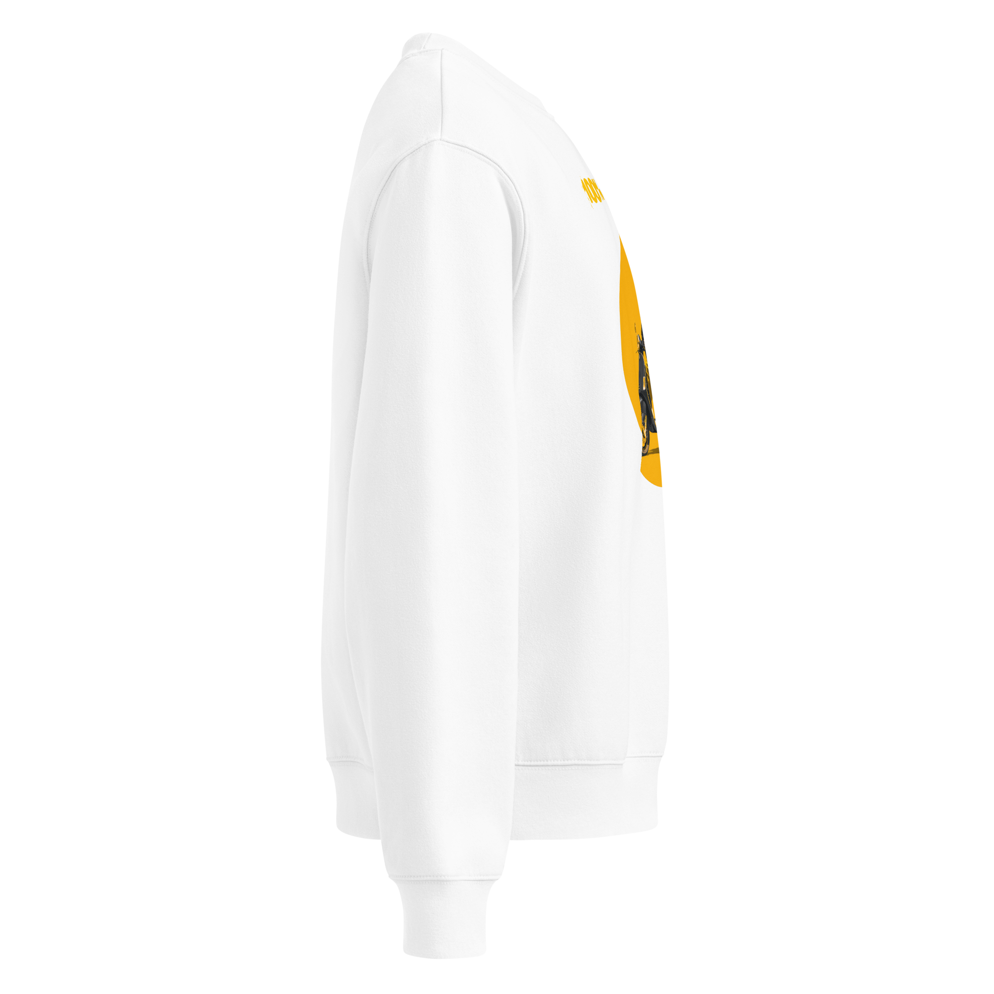 Xantho Philos™ Oversized Sweatshirt in White for men, clean minimalist sweatshirt with a premium heavyweight finish