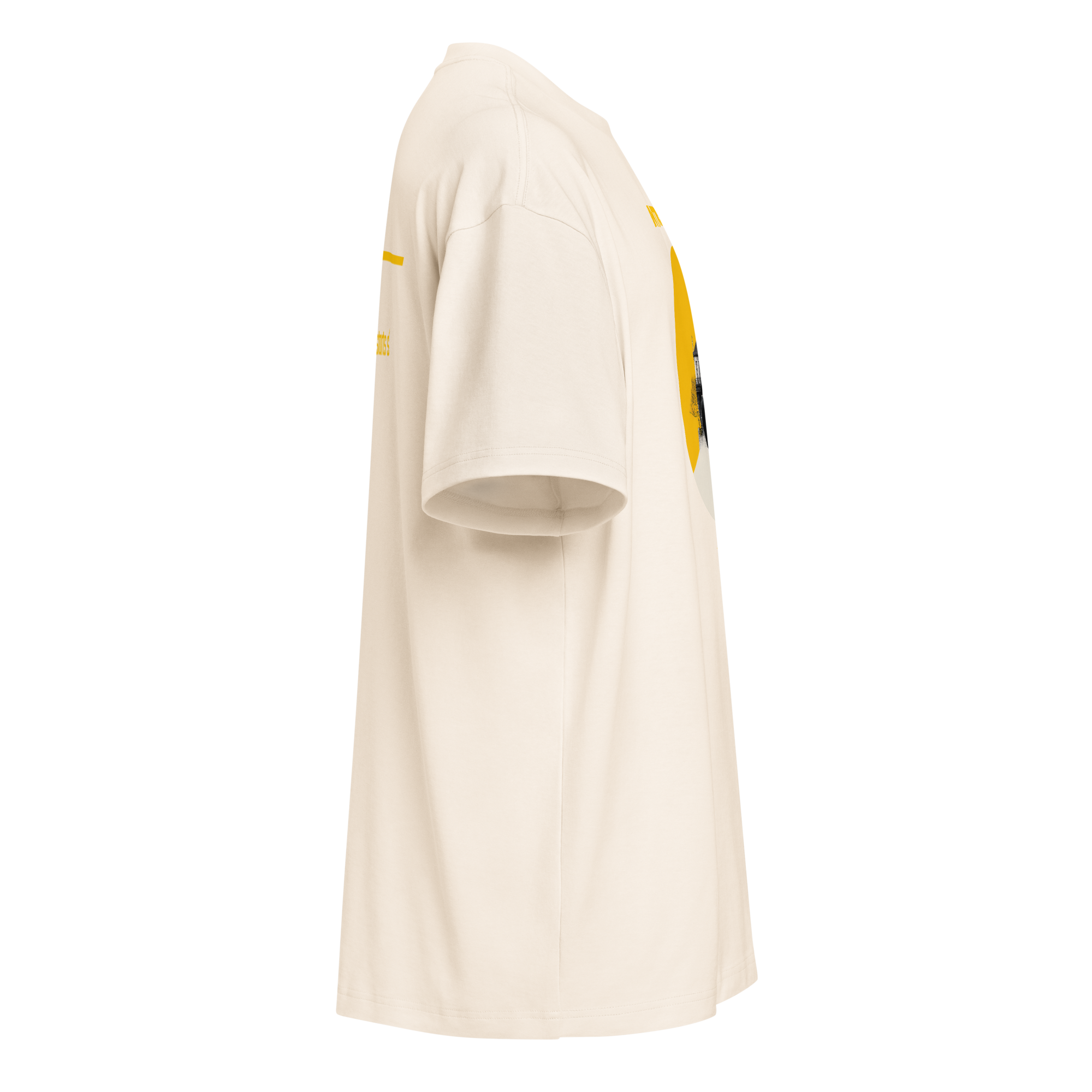 Xantho Philos™ Box Tee in Vintage White for men, soft-toned box tee with a minimalist oversized fit