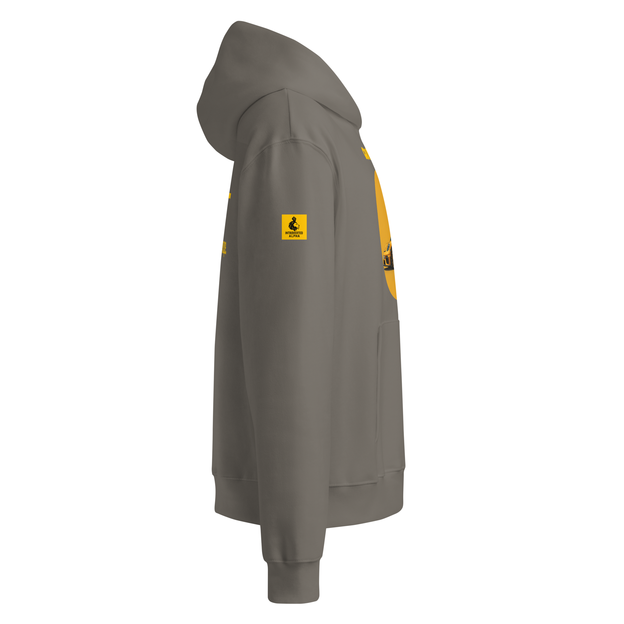 Xantho Philos™ Oversized Hoodie in Asphalt for men, clean minimalist hoodie with premium heavyweight comfort