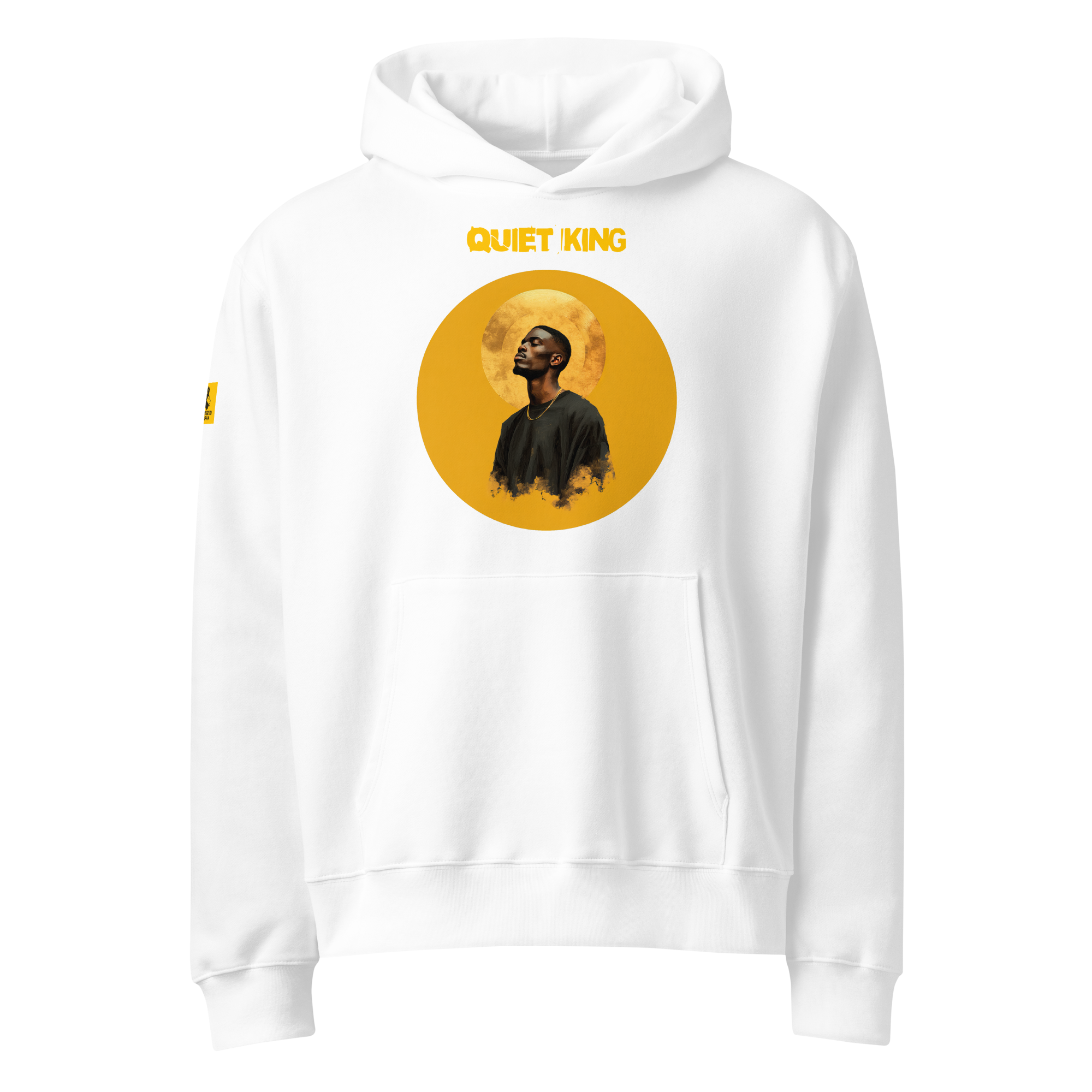 Xantho Philos™ Oversized Hoodie in White for men, crisp minimalist oversized hoodie with premium streetwear appeal