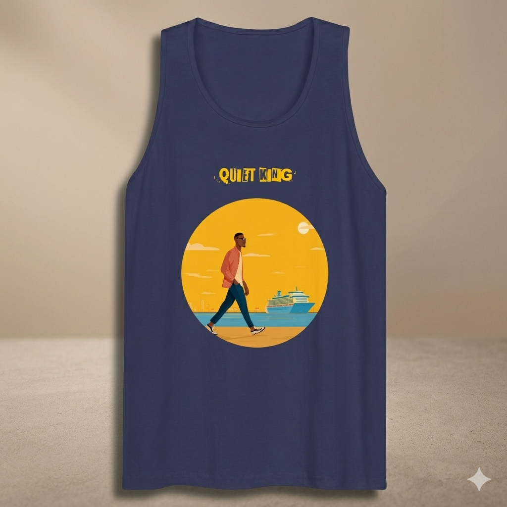 Xantho Philos™ Tank Top in Harbor Blue for men, lightweight premium tank top with a clean casual tone