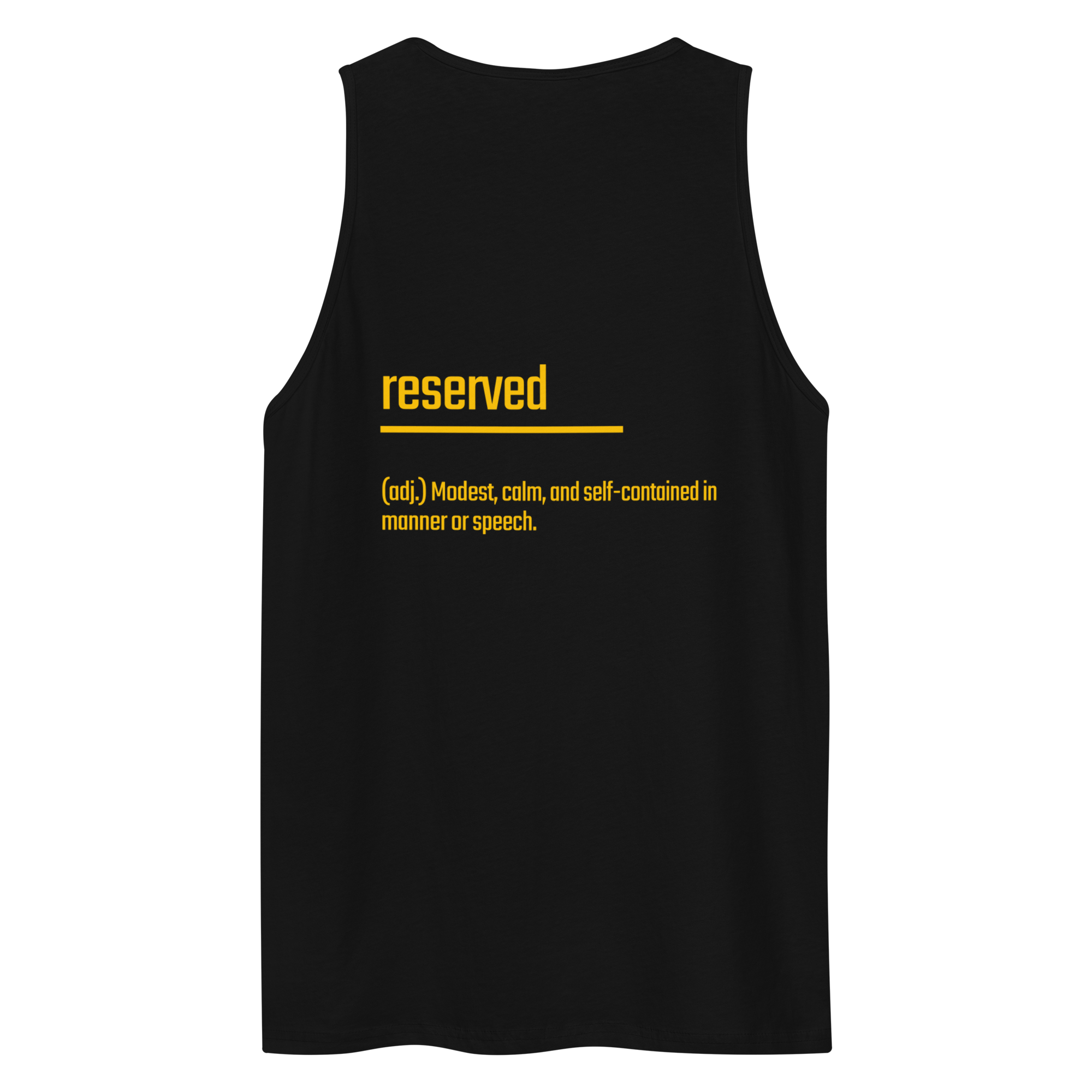 IntrovertedAlpha™ Tank Top in Black for men, premium everyday tank with a clean athletic fit