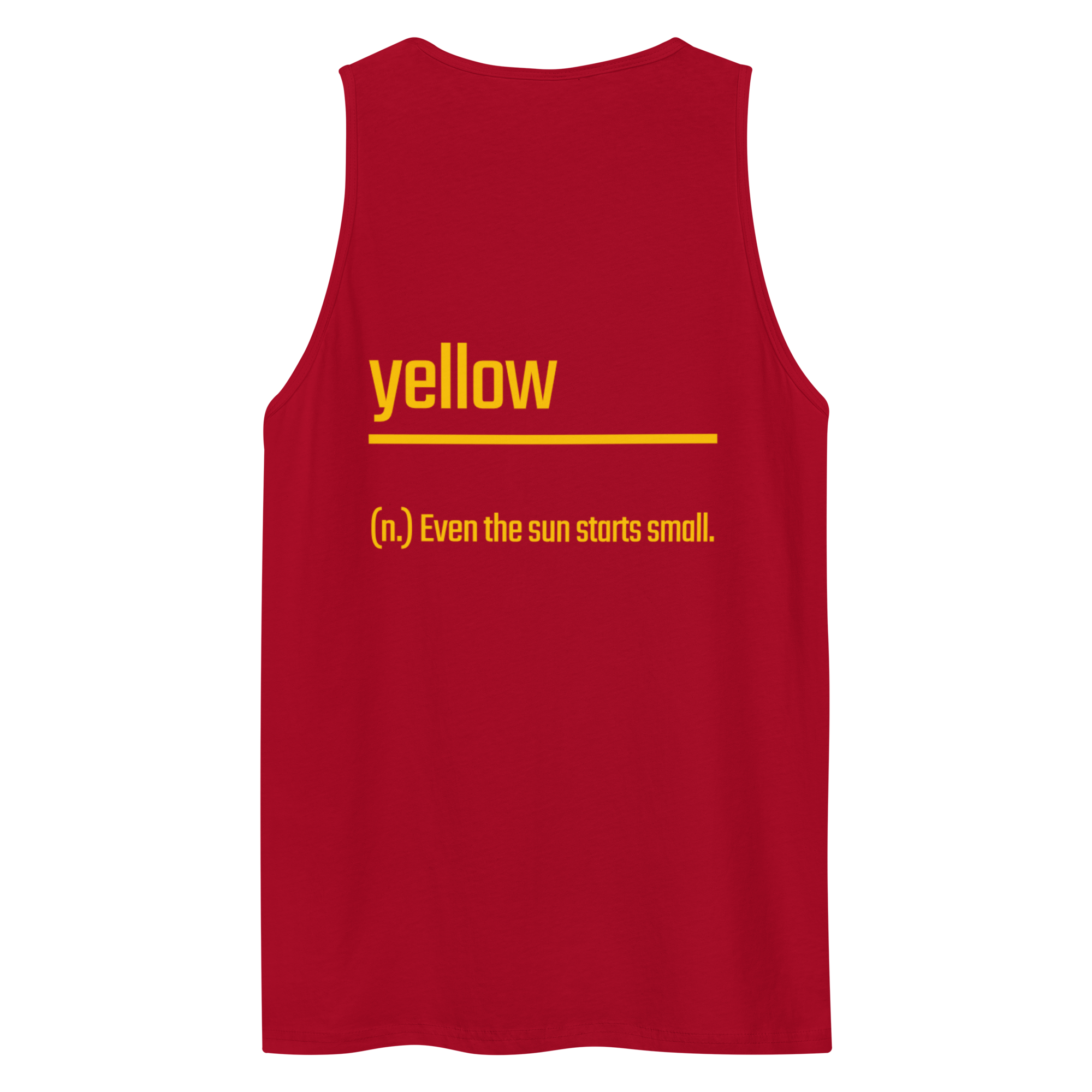 Xantho Philos™ Tank Top in Red for men, bold premium tank top with lightweight streetwear style