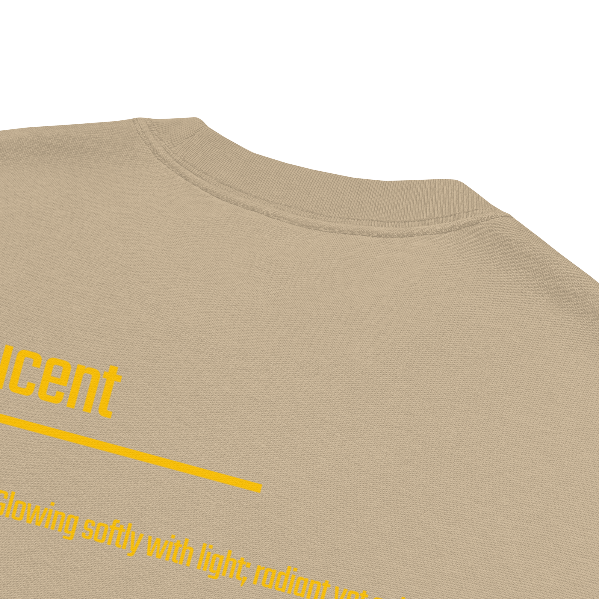 Xantho Philos™ Oversized Faded T-Shirt in Faded Khaki for men, neutral oversized T-shirt with casual streetwear style