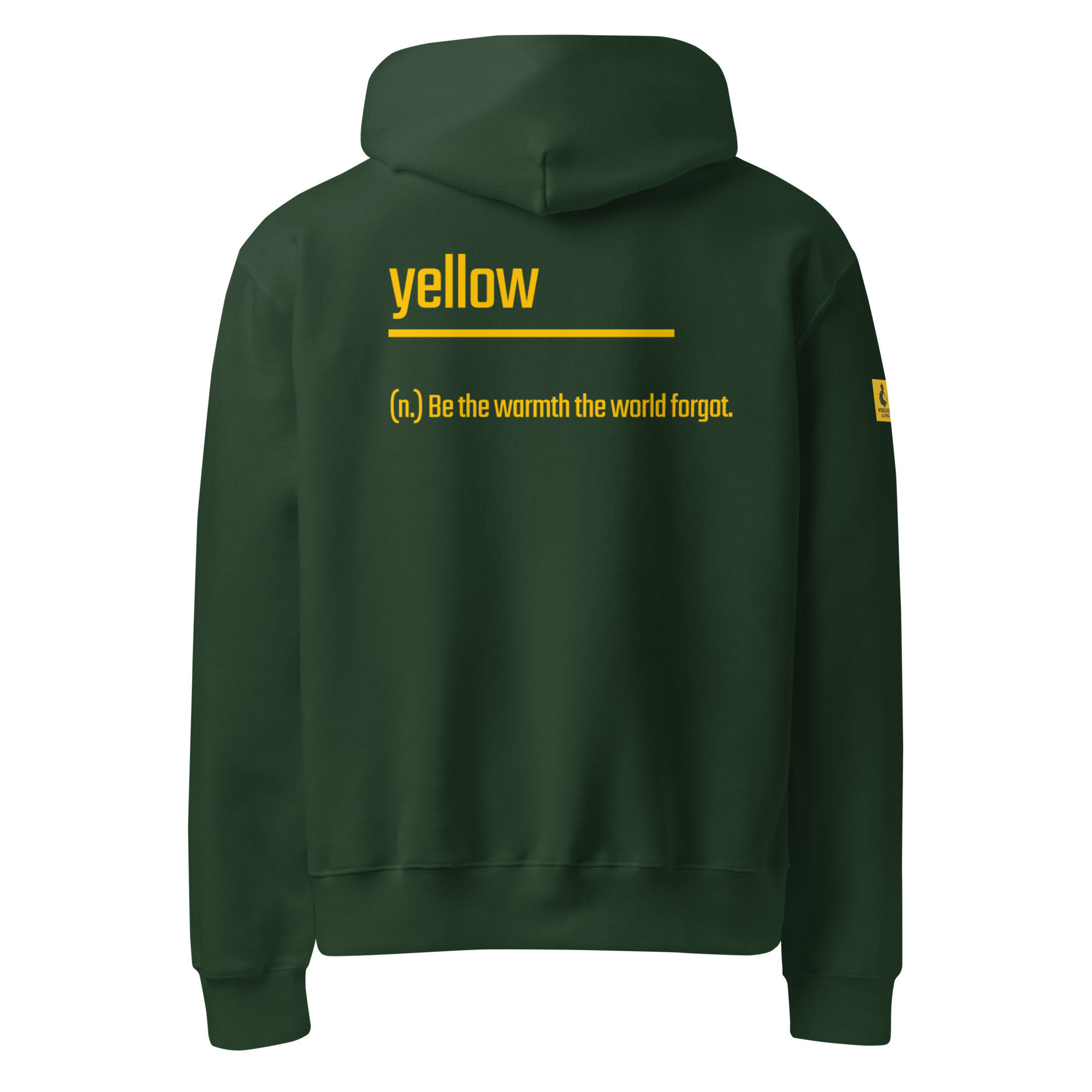 Xantho Philos™ Oversized Hoodie in Forest for men, elevated everyday streetwear with a relaxed oversized fit