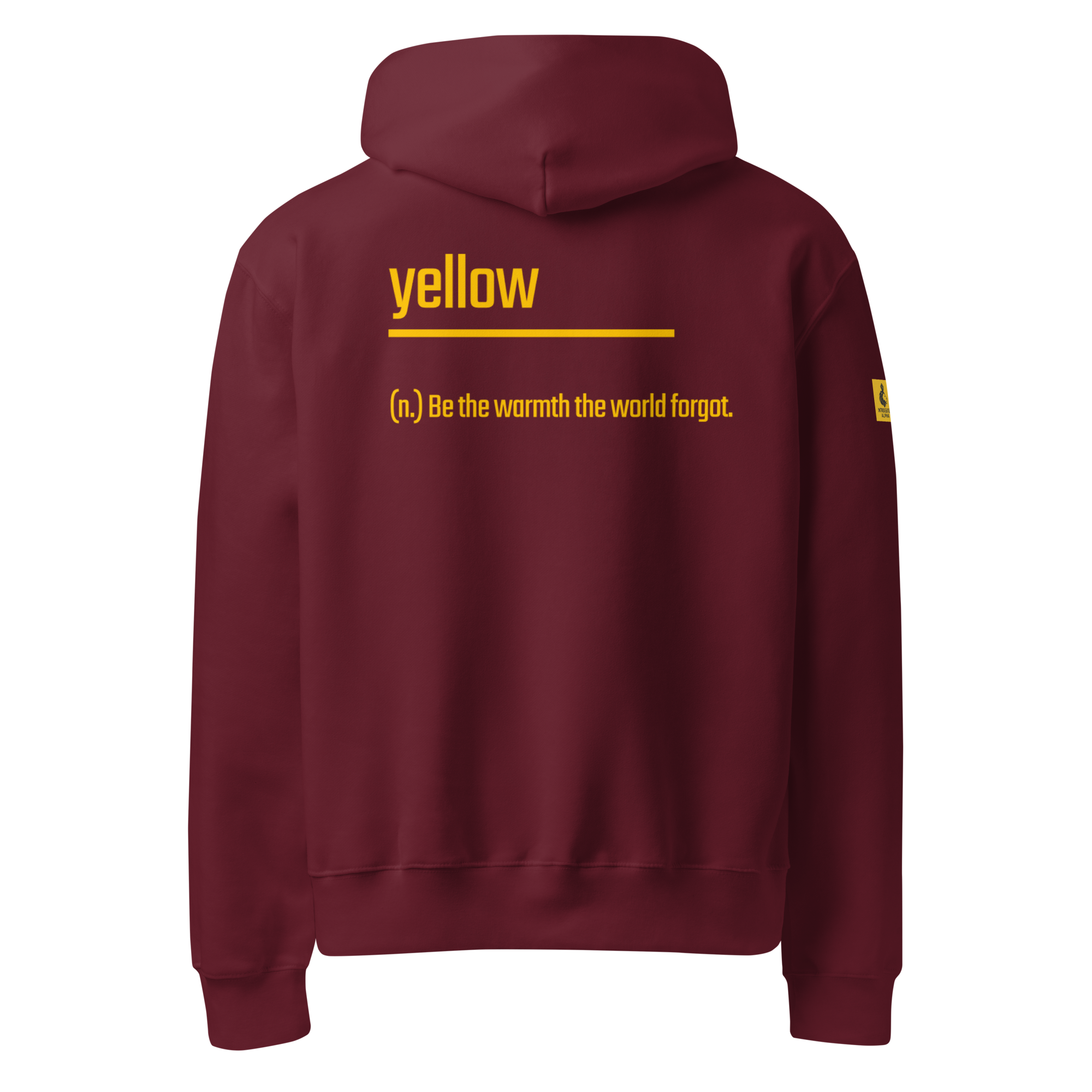 Xantho Philos™ Oversized Hoodie in Maroon for men, premium oversized hoodie with heavyweight comfort