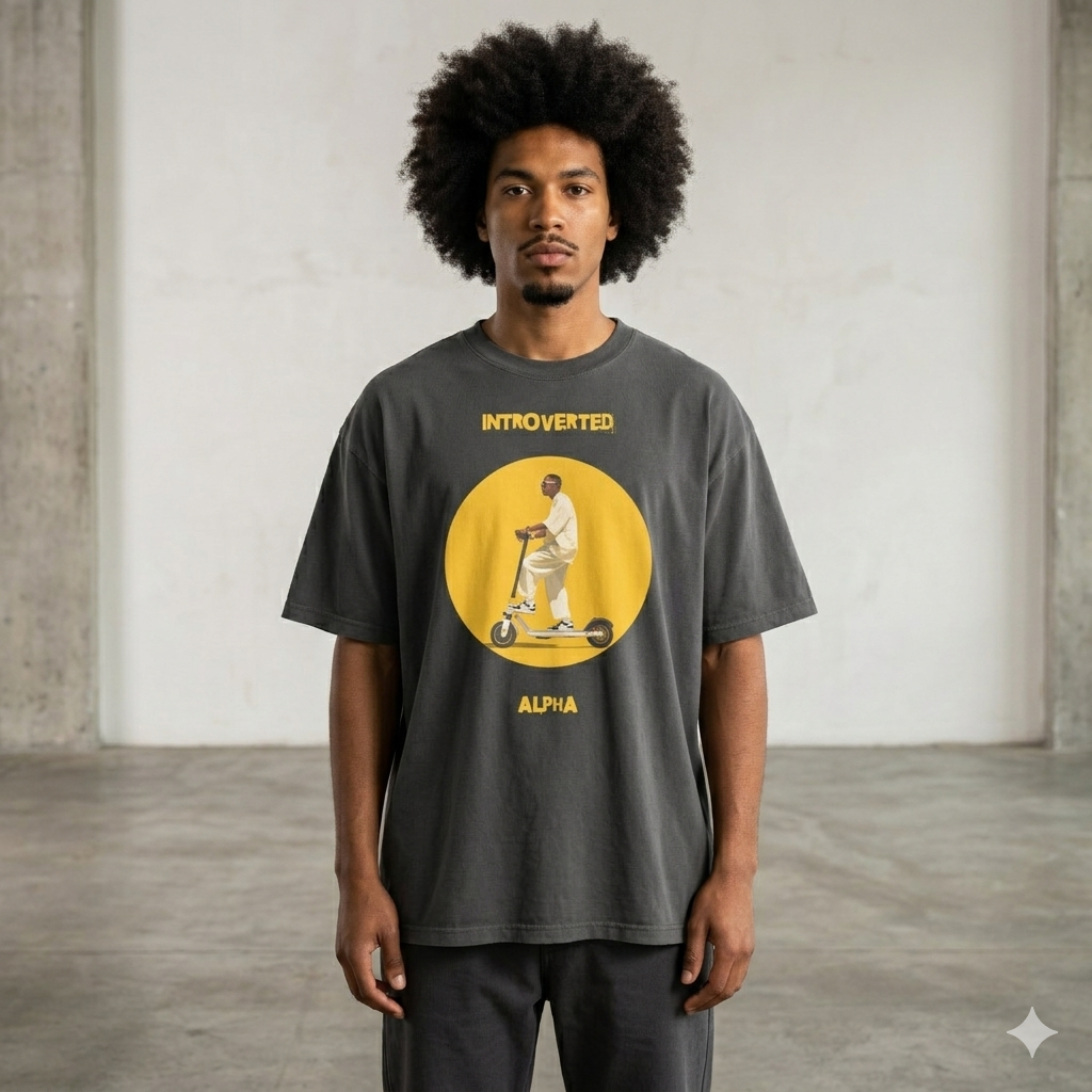 Xantho Philos™ Oversized Faded T-Shirt in Faded Black for men, vintage-wash streetwear with a relaxed oversized fit