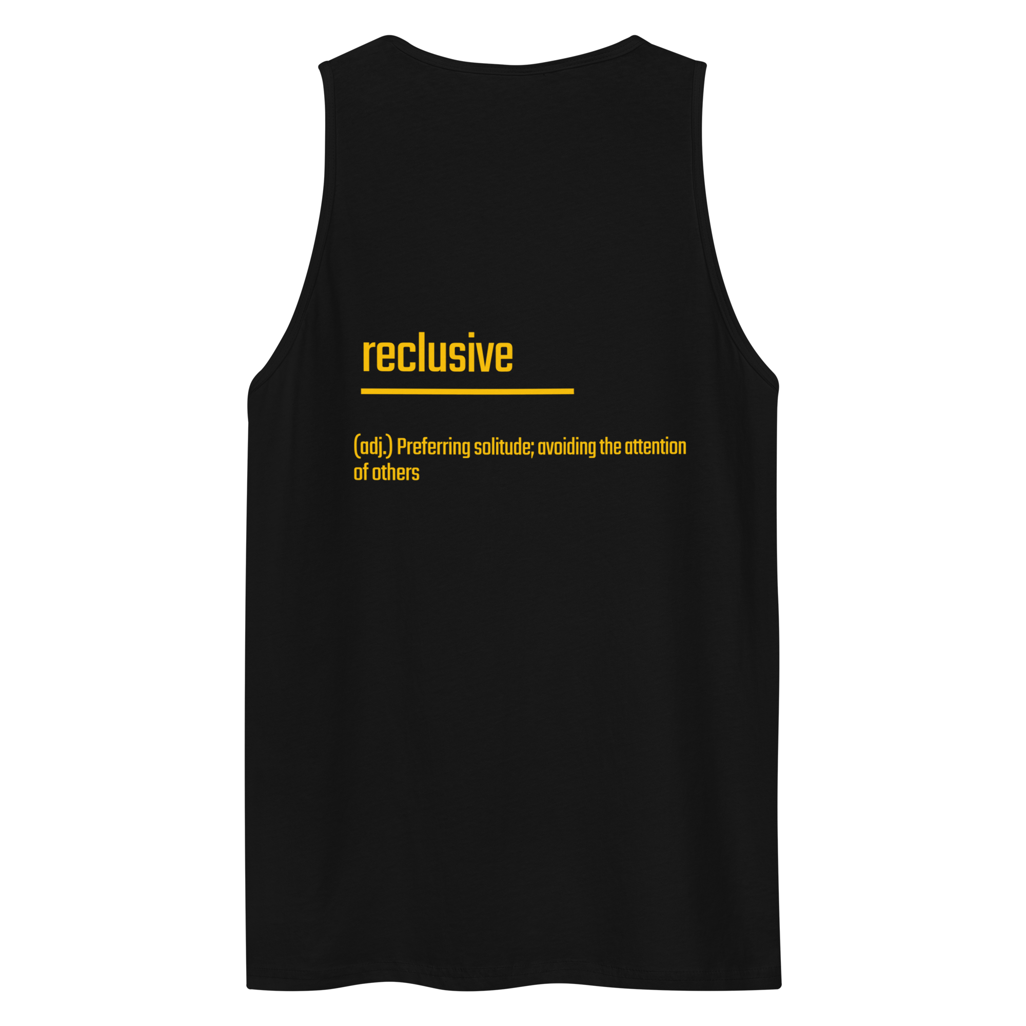 IntrovertedAlpha™ Tank Top in Black for men, premium everyday tank with a clean athletic fit
