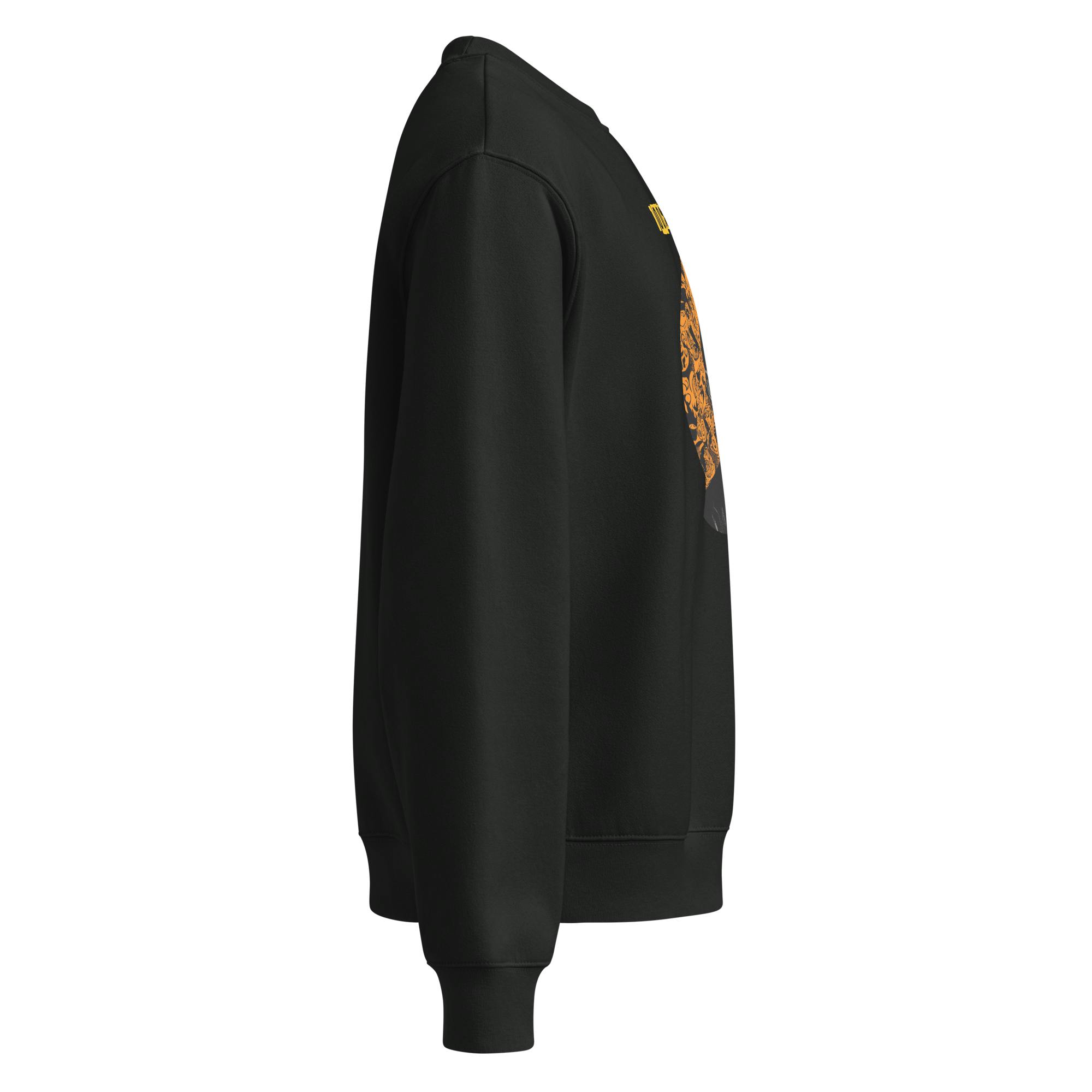 Xantho Philos™ Oversized Sweatshirt in Vintage Black for men, washed heavyweight sweatshirt with a relaxed oversized fit