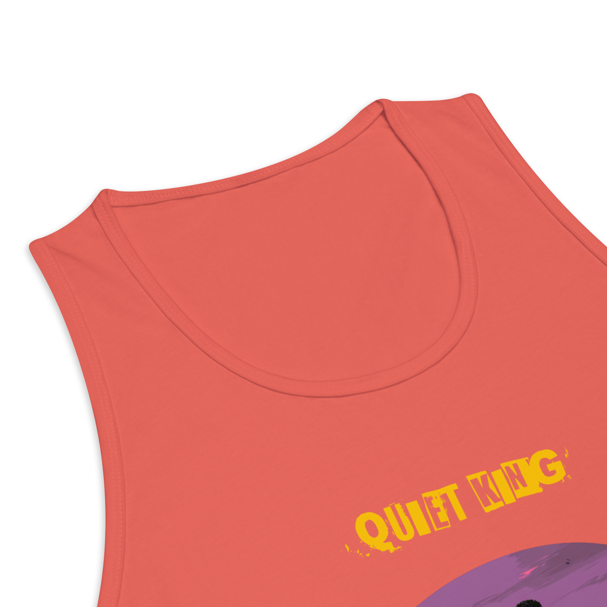 IntrovertedAlpha™ Tank Top in Coral for men, lightweight summer tank top with a vibrant casual tone