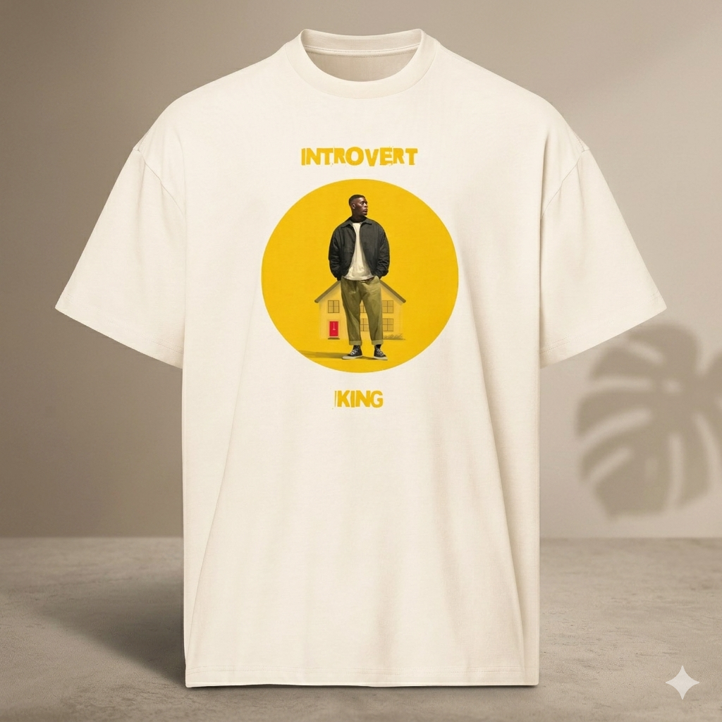 Xantho Philos™ Box Tee in Vintage White for men, soft-toned box tee with a minimalist oversized fit