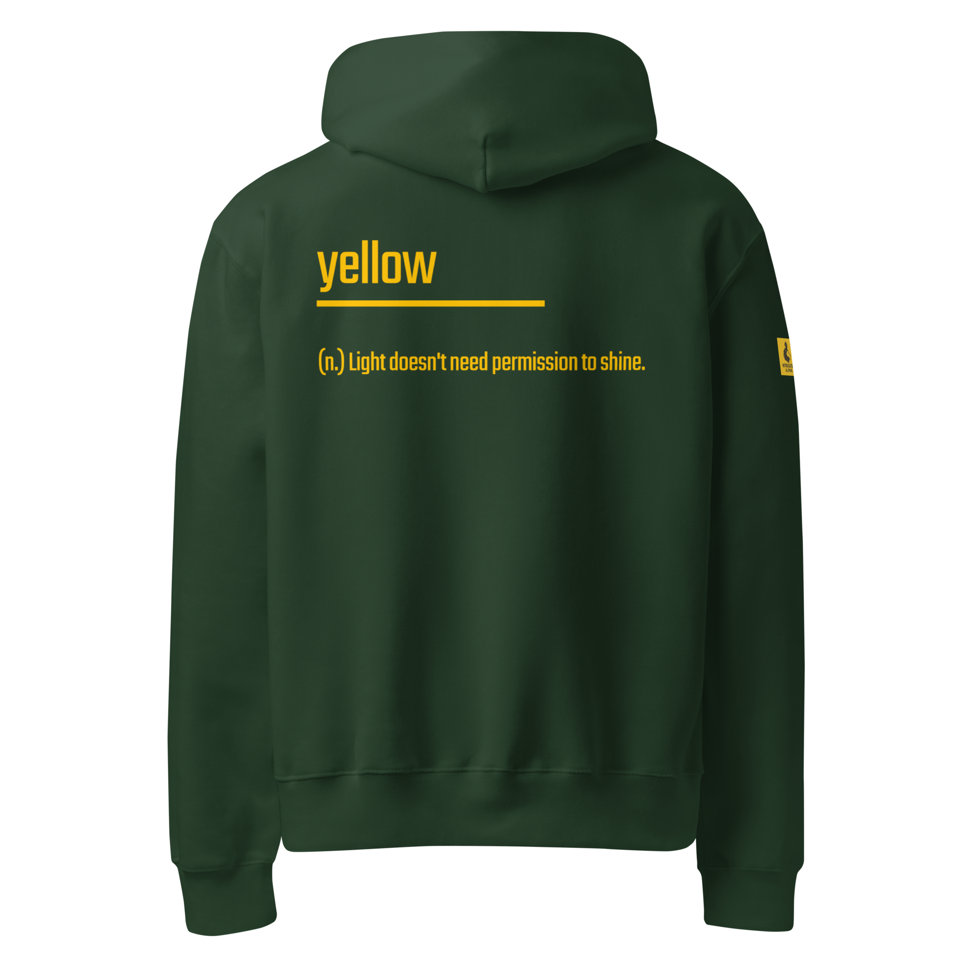 Xantho Philos™ Oversized Hoodie in Forest for men, elevated everyday streetwear with a relaxed oversized fit