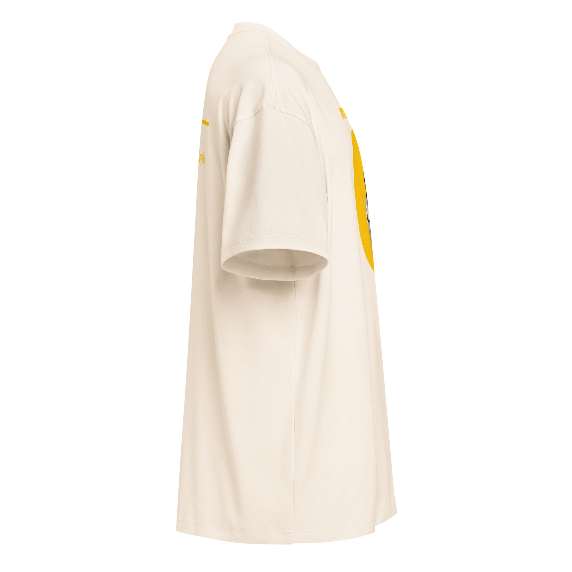 Xantho Philos™ Box Tee in Vintage White for men, soft-toned box tee with a minimalist oversized fit