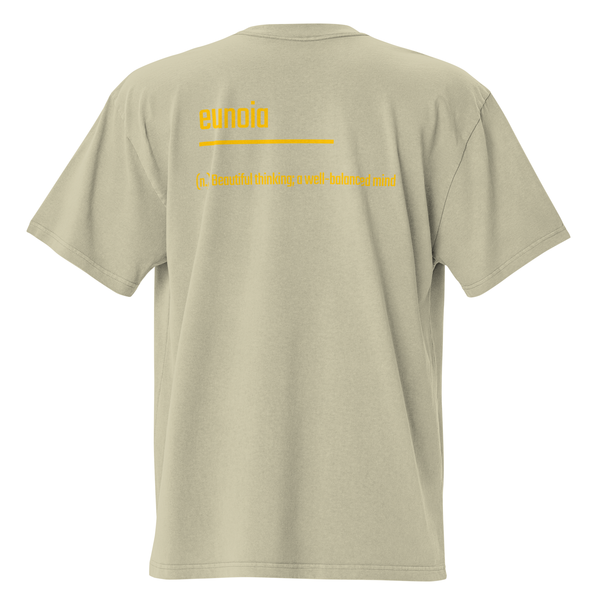 IntrovertedAlpha™ Oversized Faded T-Shirt in Faded Eucalyptus for men, washed green oversized T-shirt with premium casual style
