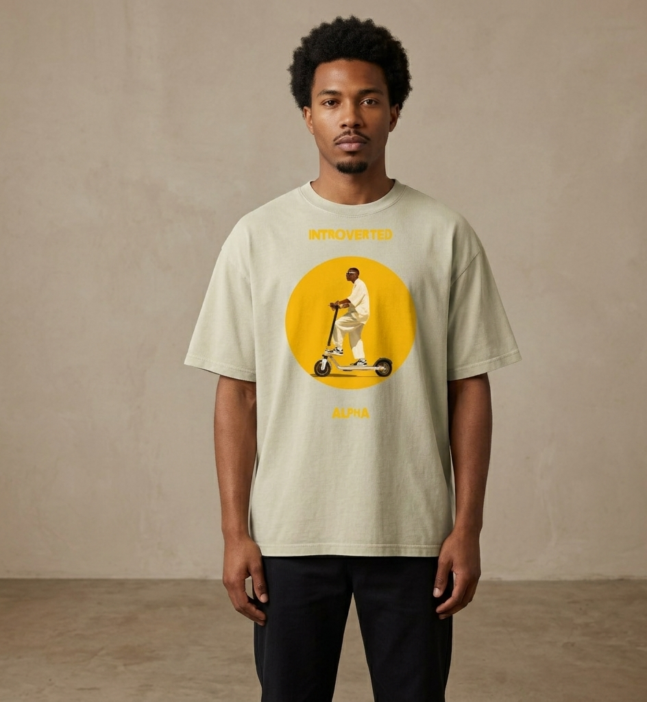 Xantho Philos™ Oversized Faded T-Shirt in Faded Eucalyptus for men, washed green oversized T-shirt with premium casual style